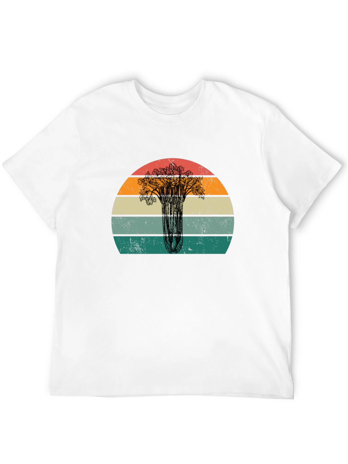 Retro Celery Sunset Graphic Tee