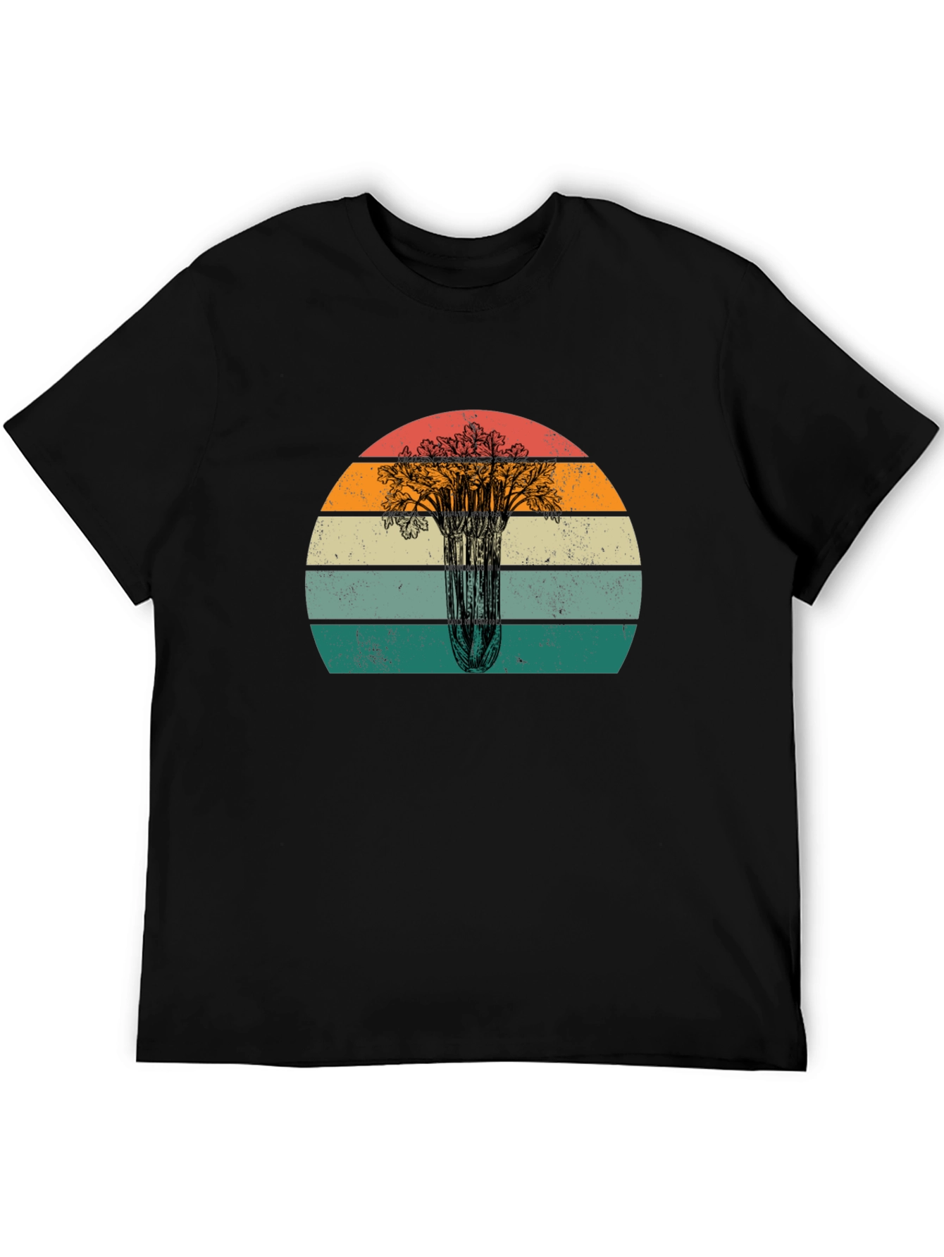 Retro Celery Sunset Graphic Tee
