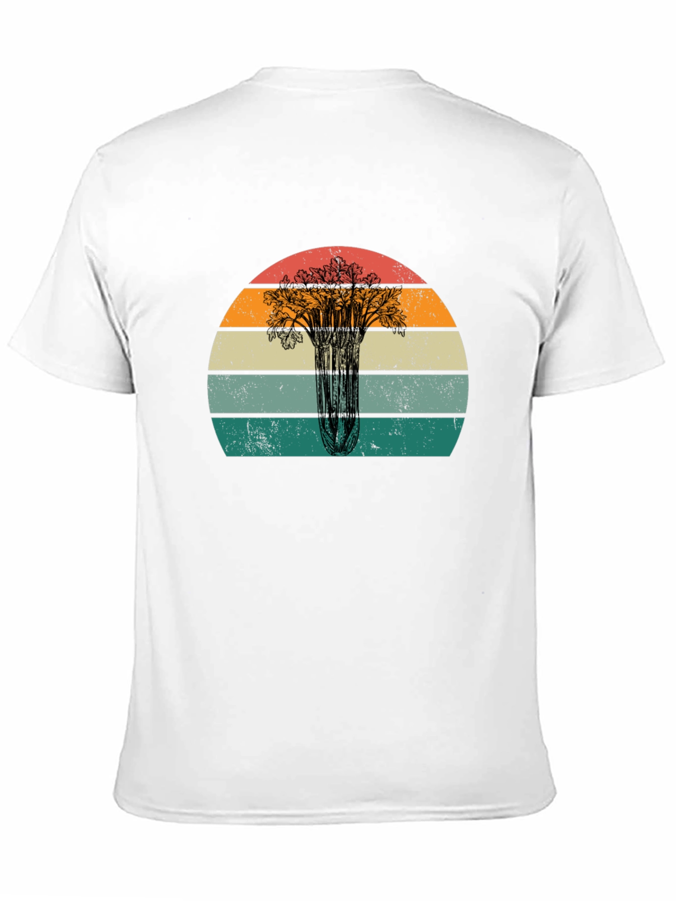 Retro Celery Sunset Graphic Tee