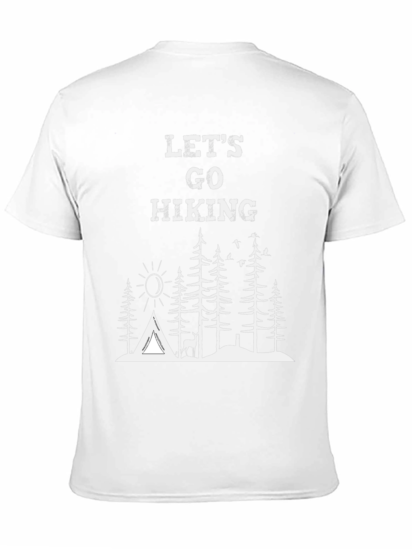Lets Go Hiking Graphic Tee - Adventure Awaits!