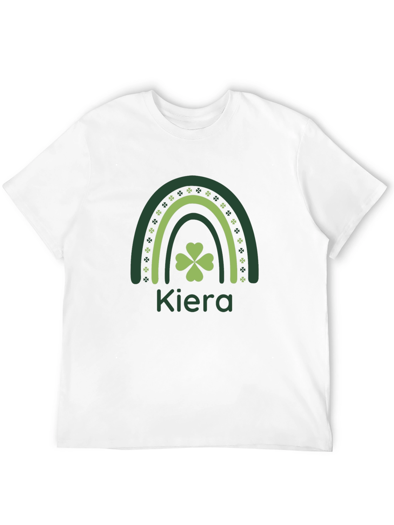 Kiera St. Patricks Day Rainbow Clover Tee