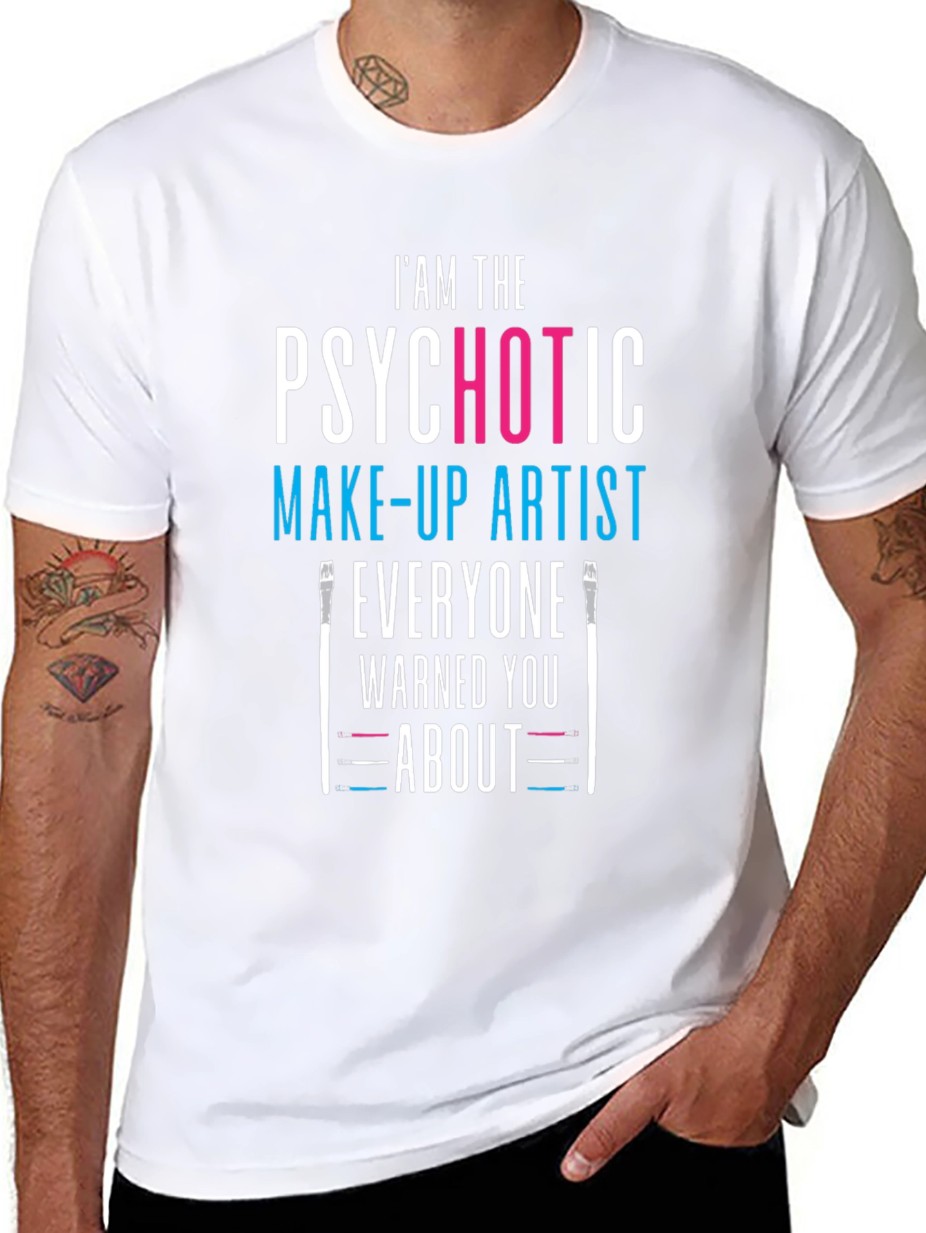 Psychotic Make-up Artist Black T-Shirt