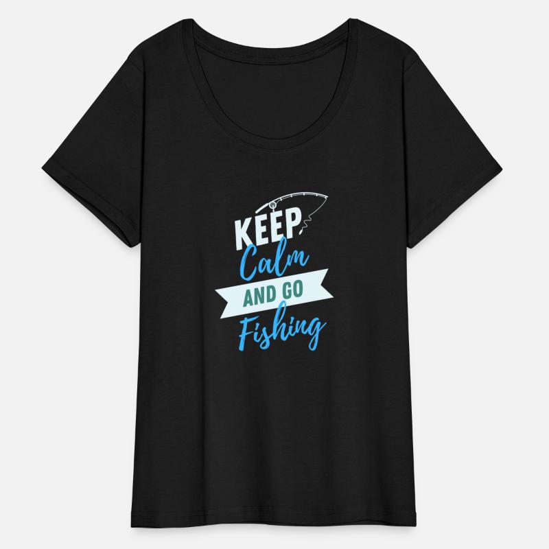 "Keep Calm and Go Fishing" T-shirt Design