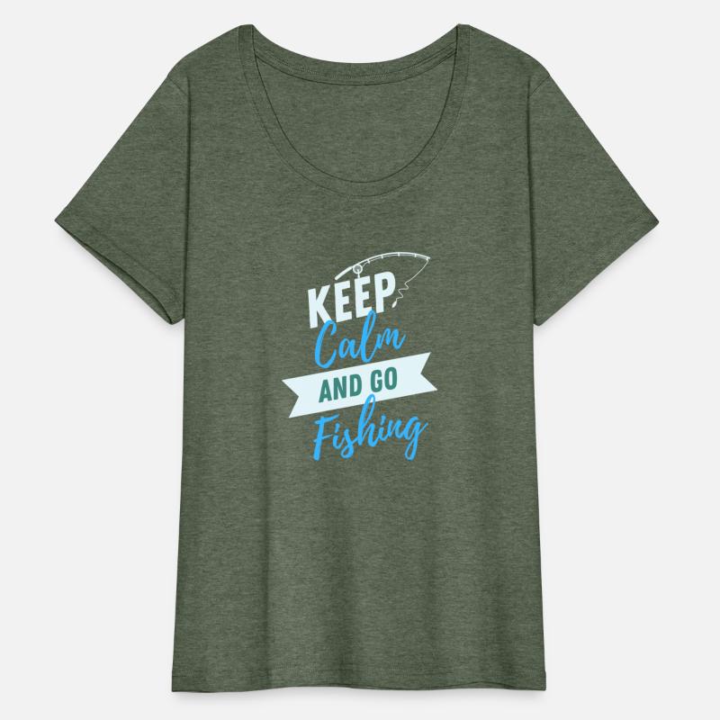 "Keep Calm and Go Fishing" T-shirt Design