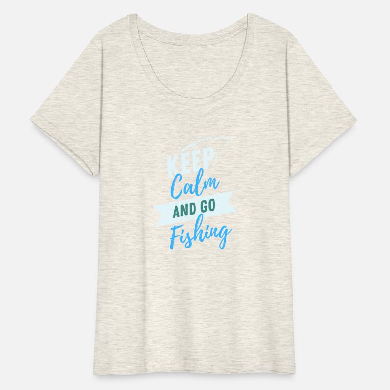 "Keep Calm and Go Fishing" T-shirt Design