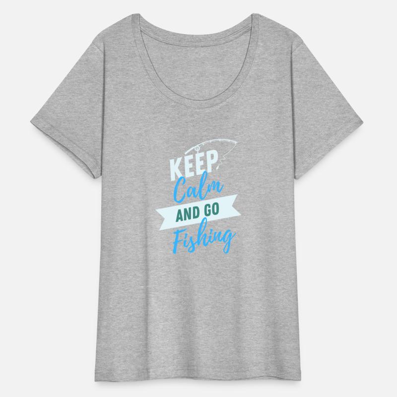 "Keep Calm and Go Fishing" T-shirt Design