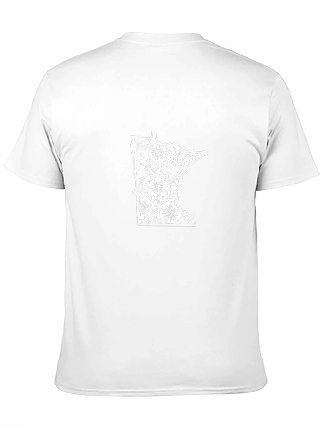 Minnesota Floral State T-Shirt - Black