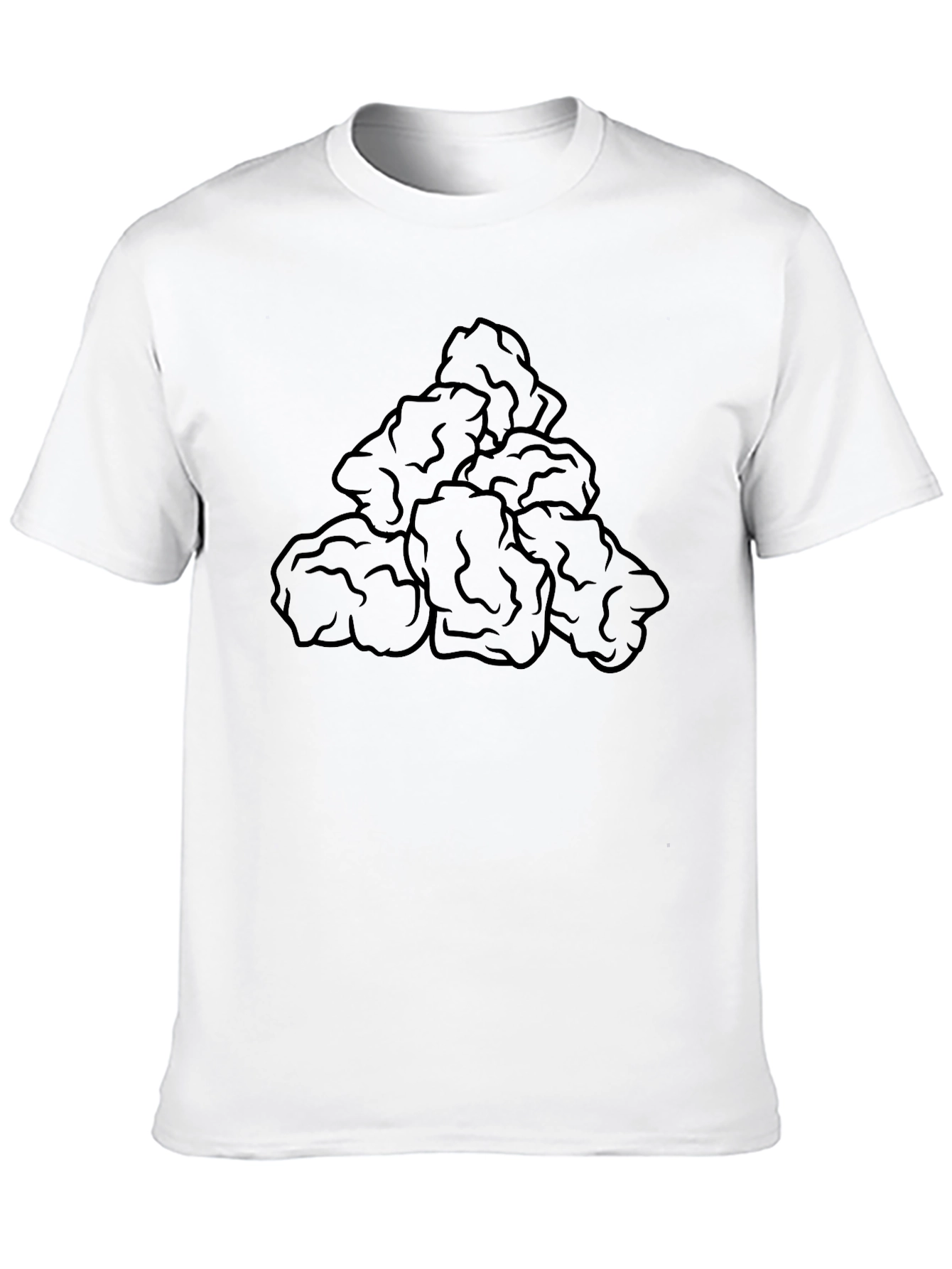 Chicken Nuggets T-Shirt - Black Cotton Tee