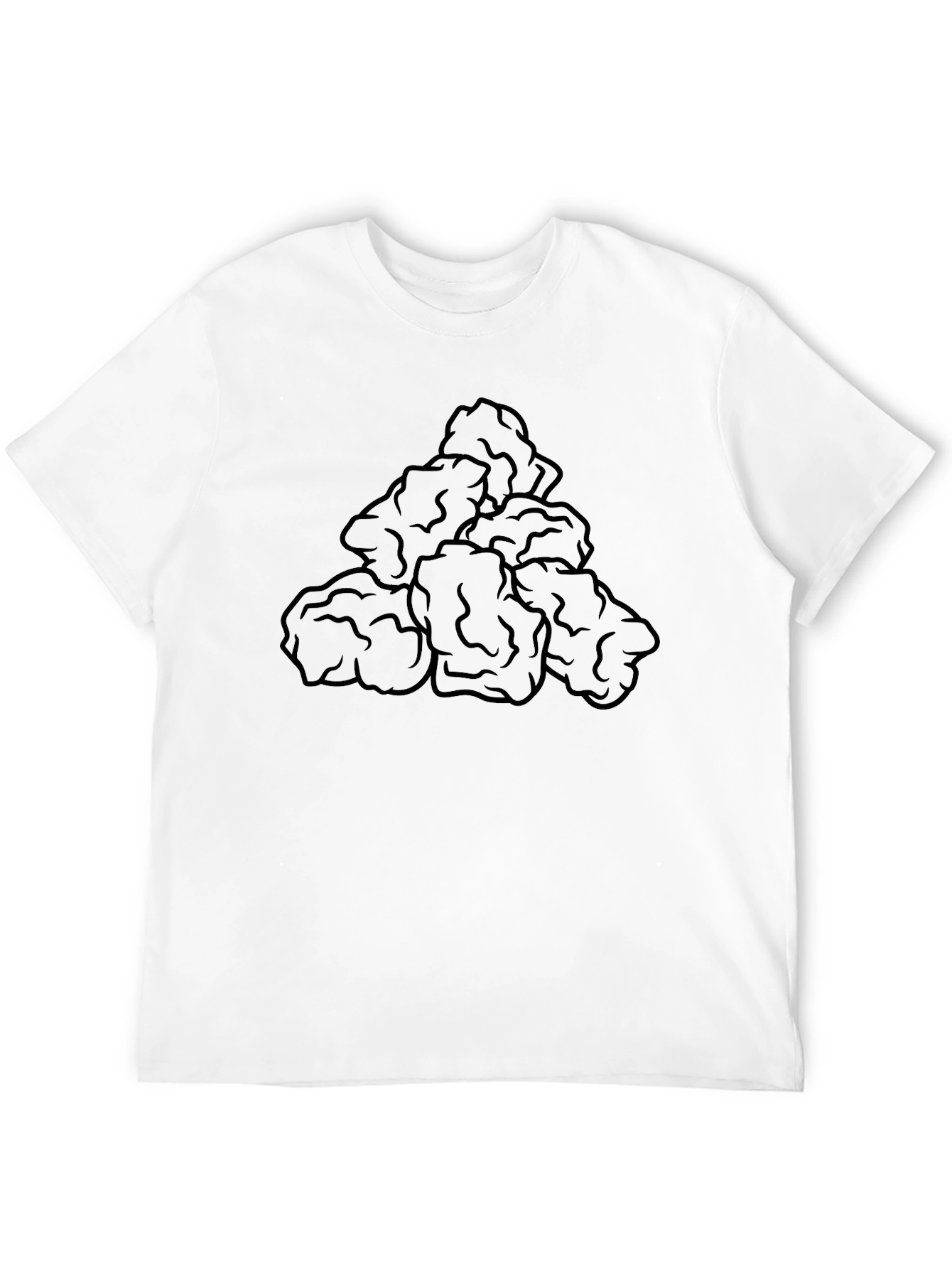 Chicken Nuggets T-Shirt - Black Cotton Tee