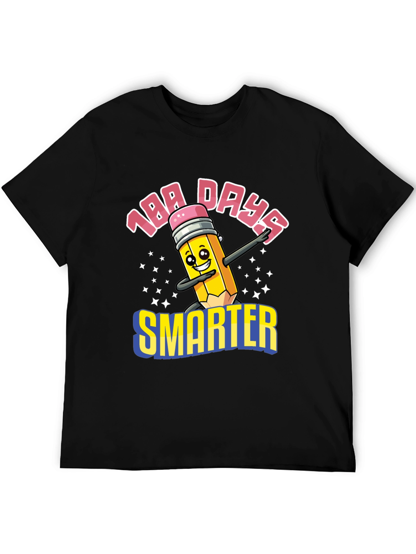 100 Days Smarter T-Shirt Fun Pencil Graphic Tee