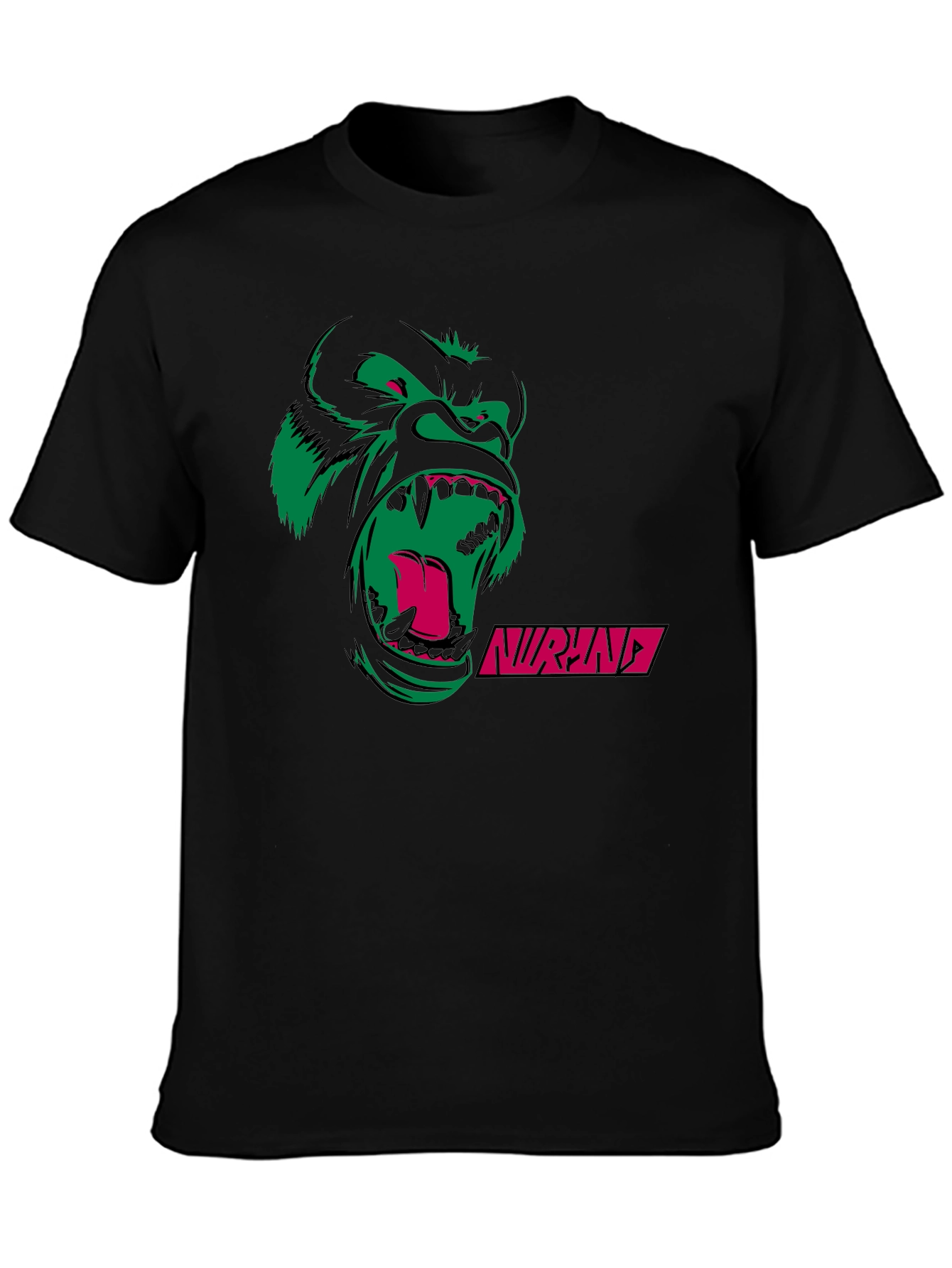 Graphic Print T-Shirt with Gorilla Design