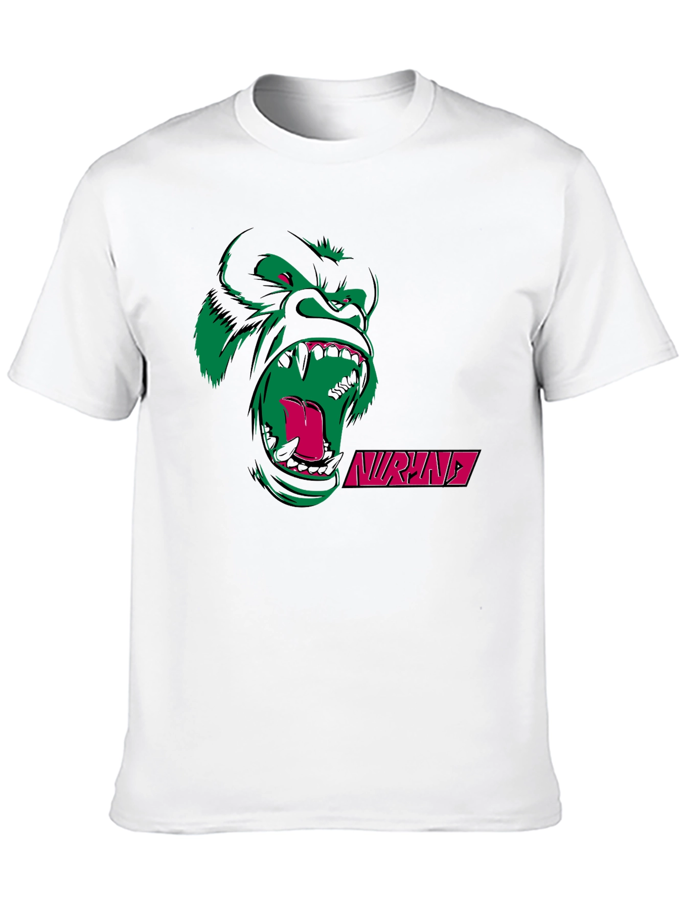 Graphic Print T-Shirt with Gorilla Design
