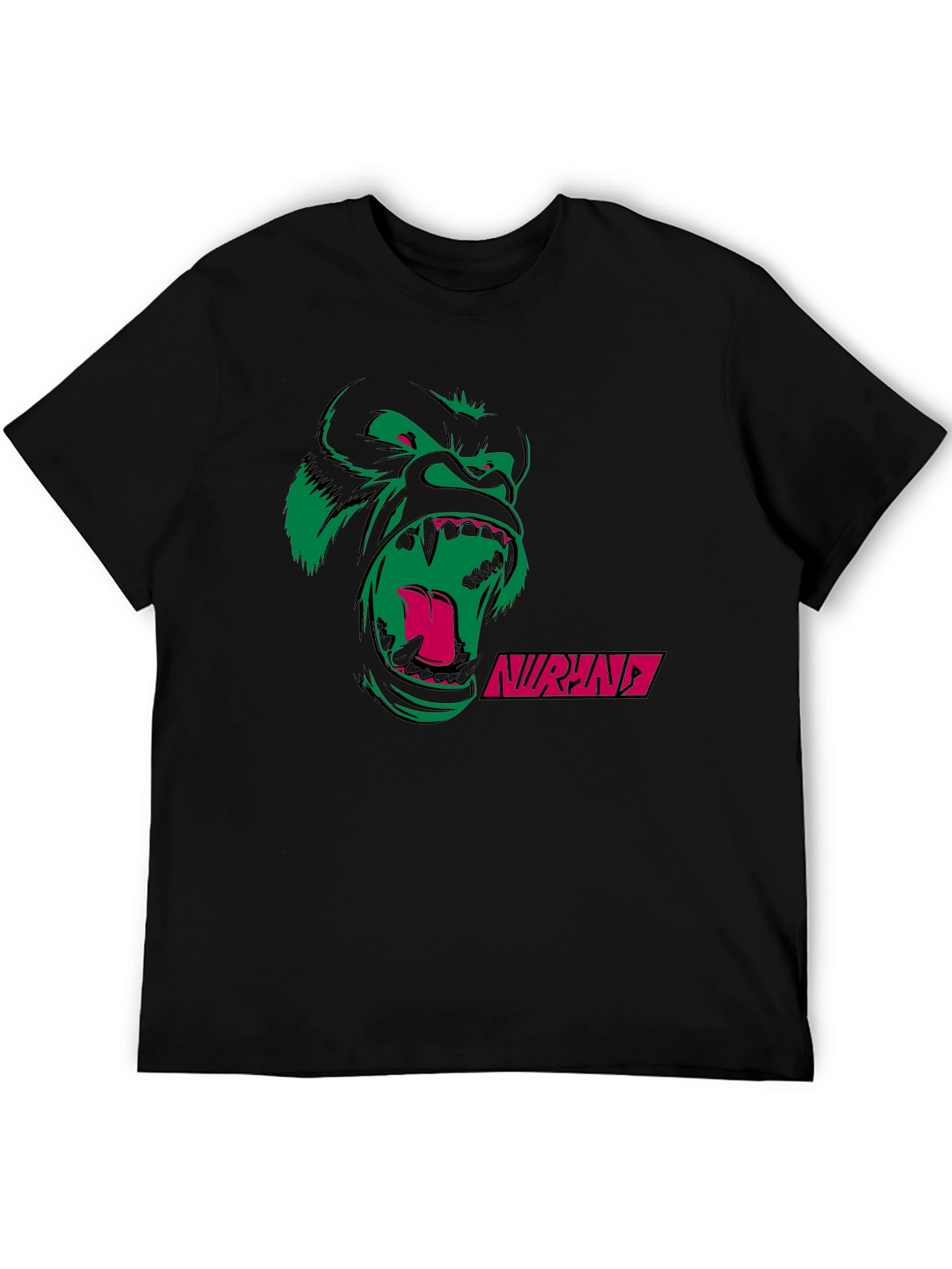 Graphic Print T-Shirt with Gorilla Design