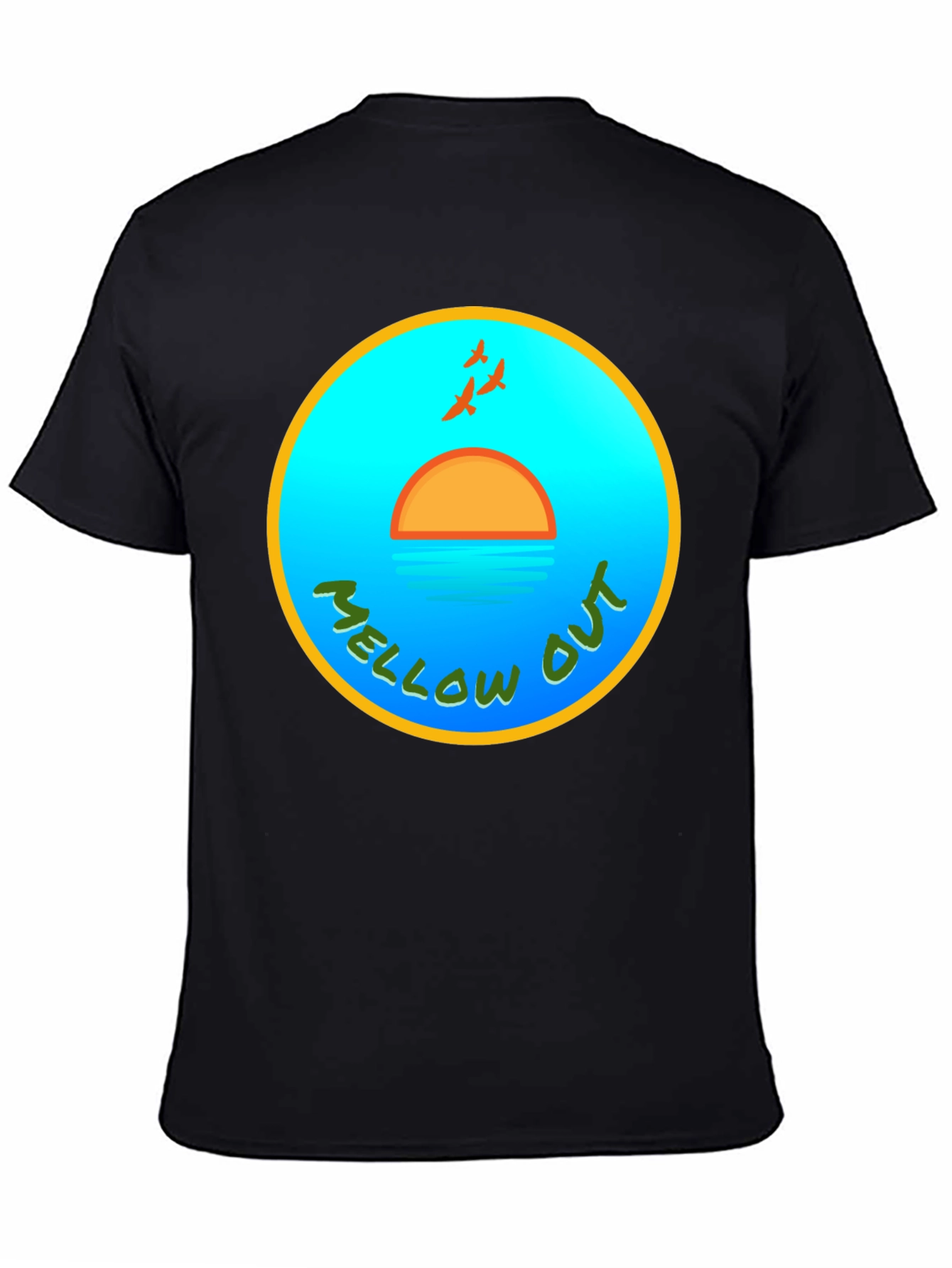 Mellow Out Sunset T-Shirt - Relaxed Vibe Tee