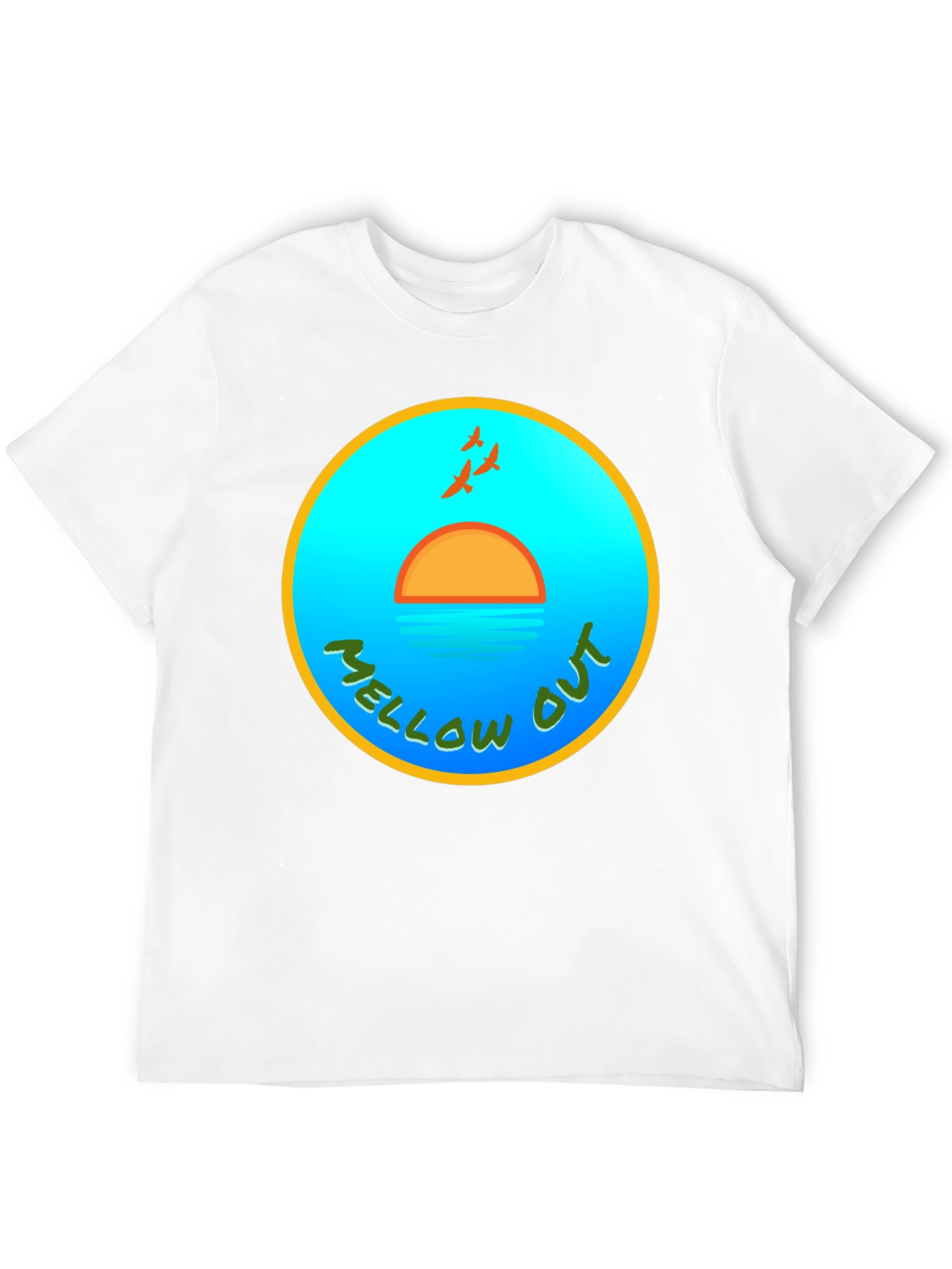 Mellow Out Sunset T-Shirt - Relaxed Vibe Tee