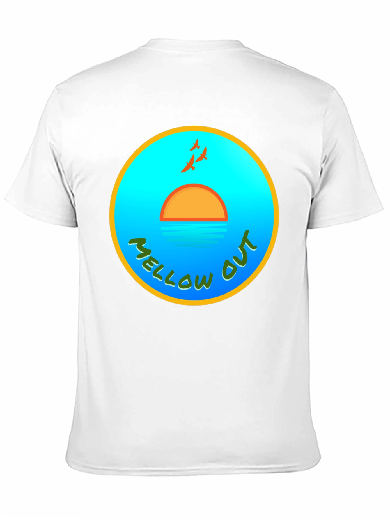 Mellow Out Sunset T-Shirt - Relaxed Vibe Tee