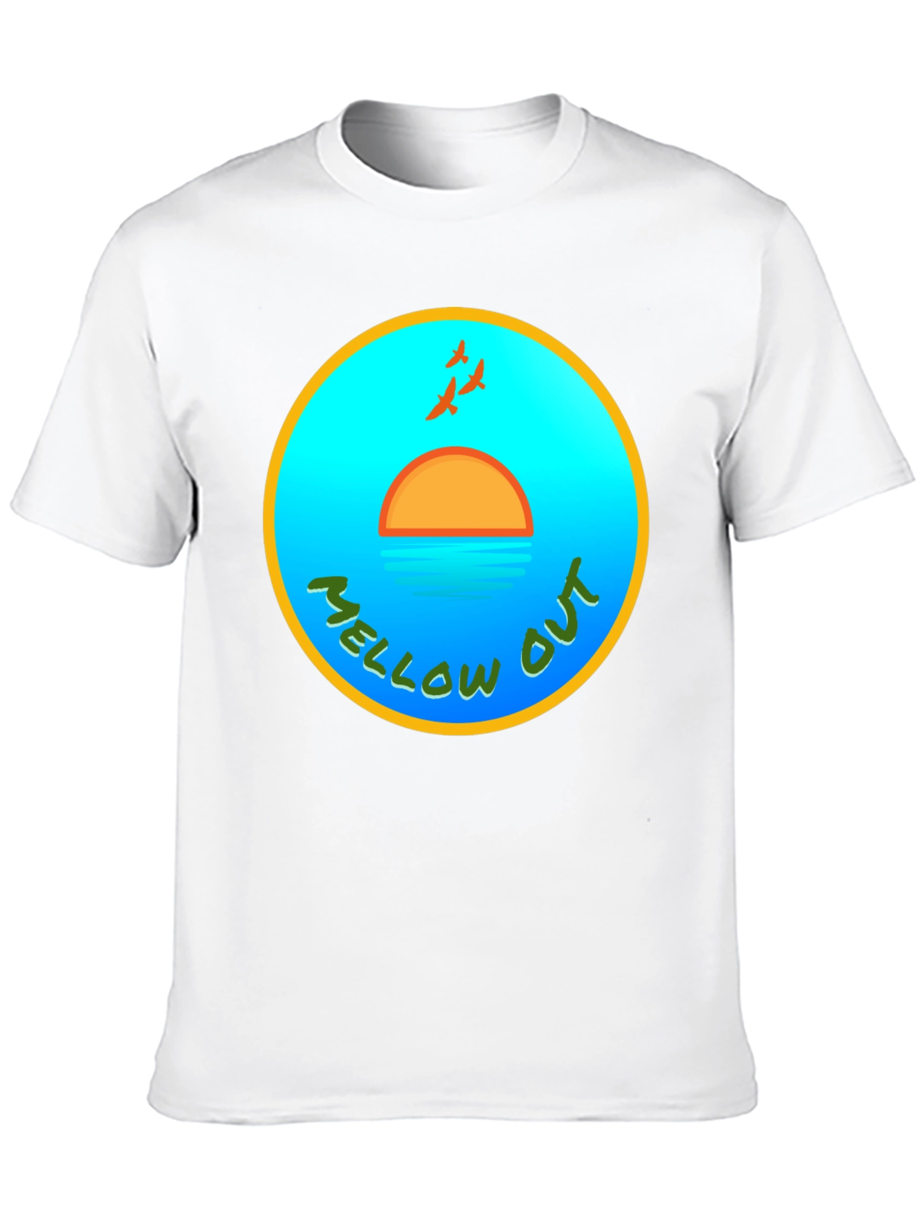 Mellow Out Sunset T-Shirt - Relaxed Vibe Tee