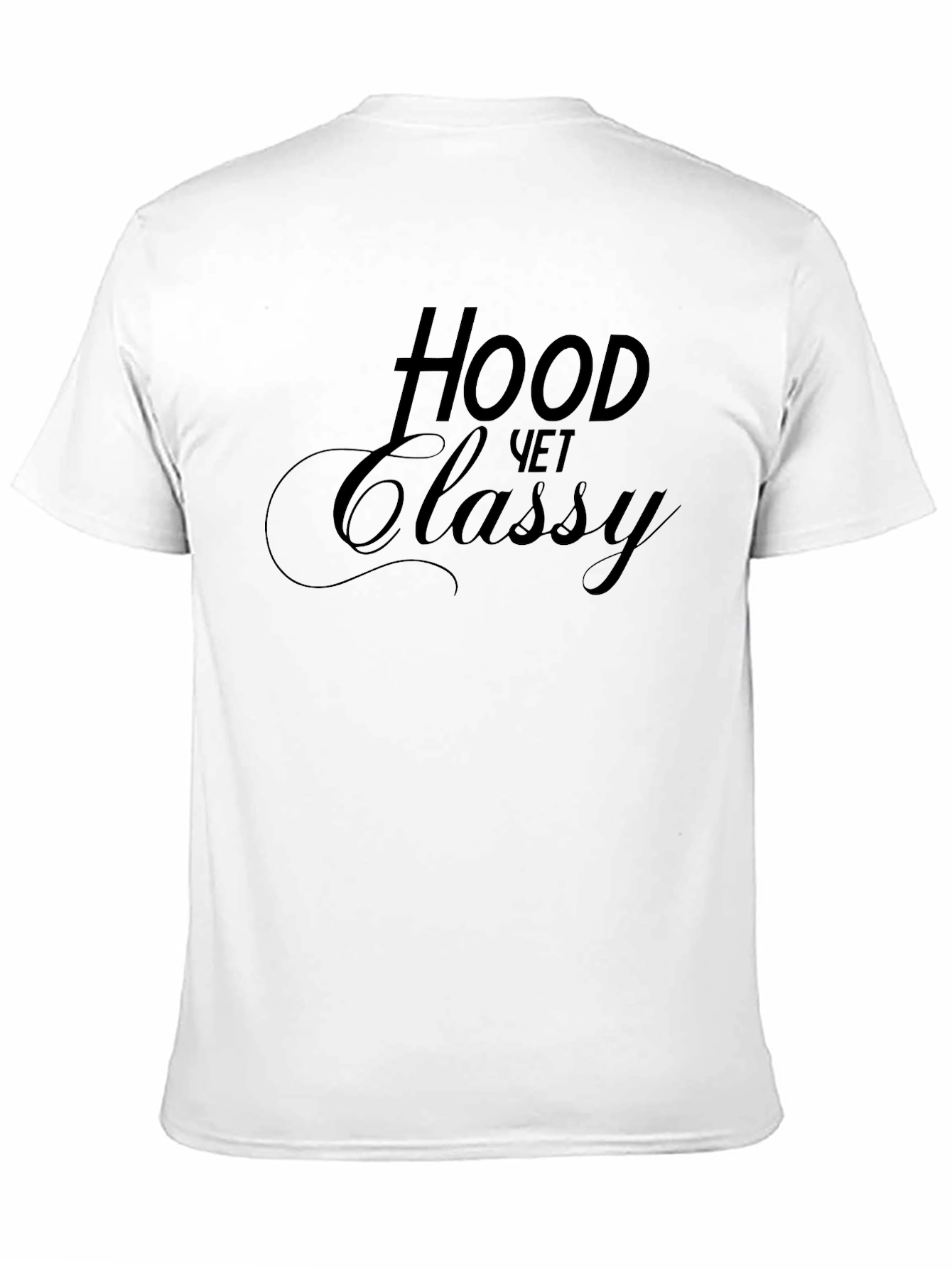 Hood Yet Classy Black Graphic T-Shirt