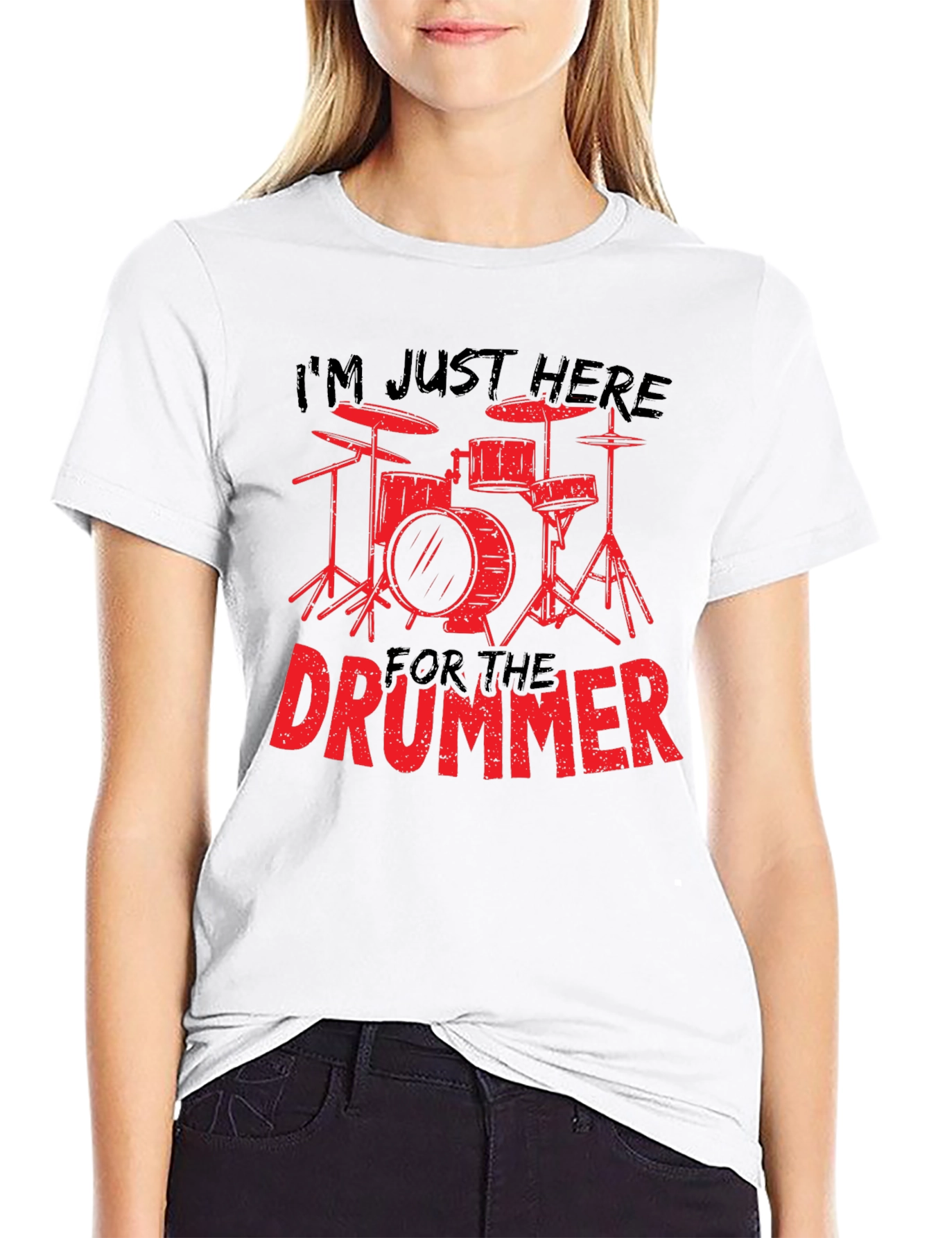 Im Just Here for The Drummer T-Shirt