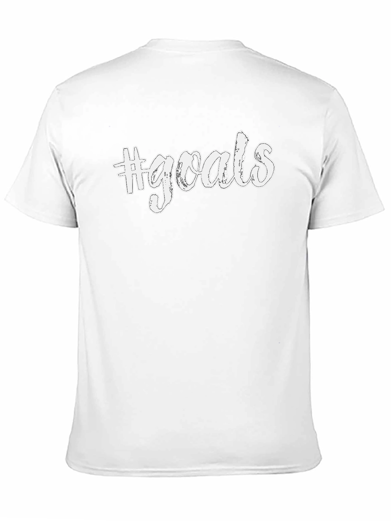 #Goals Black Graphic Tee - Casual Style