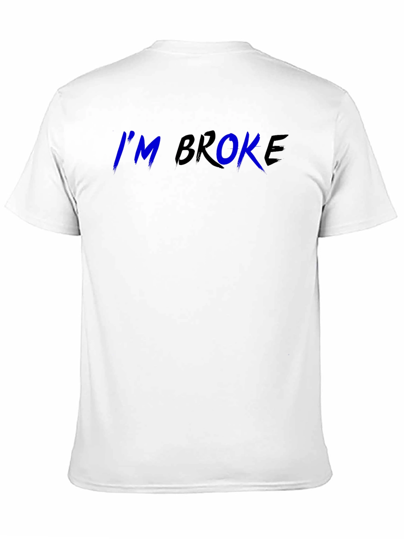 Im Broke Graphic Tee - Black Cotton T-Shirt