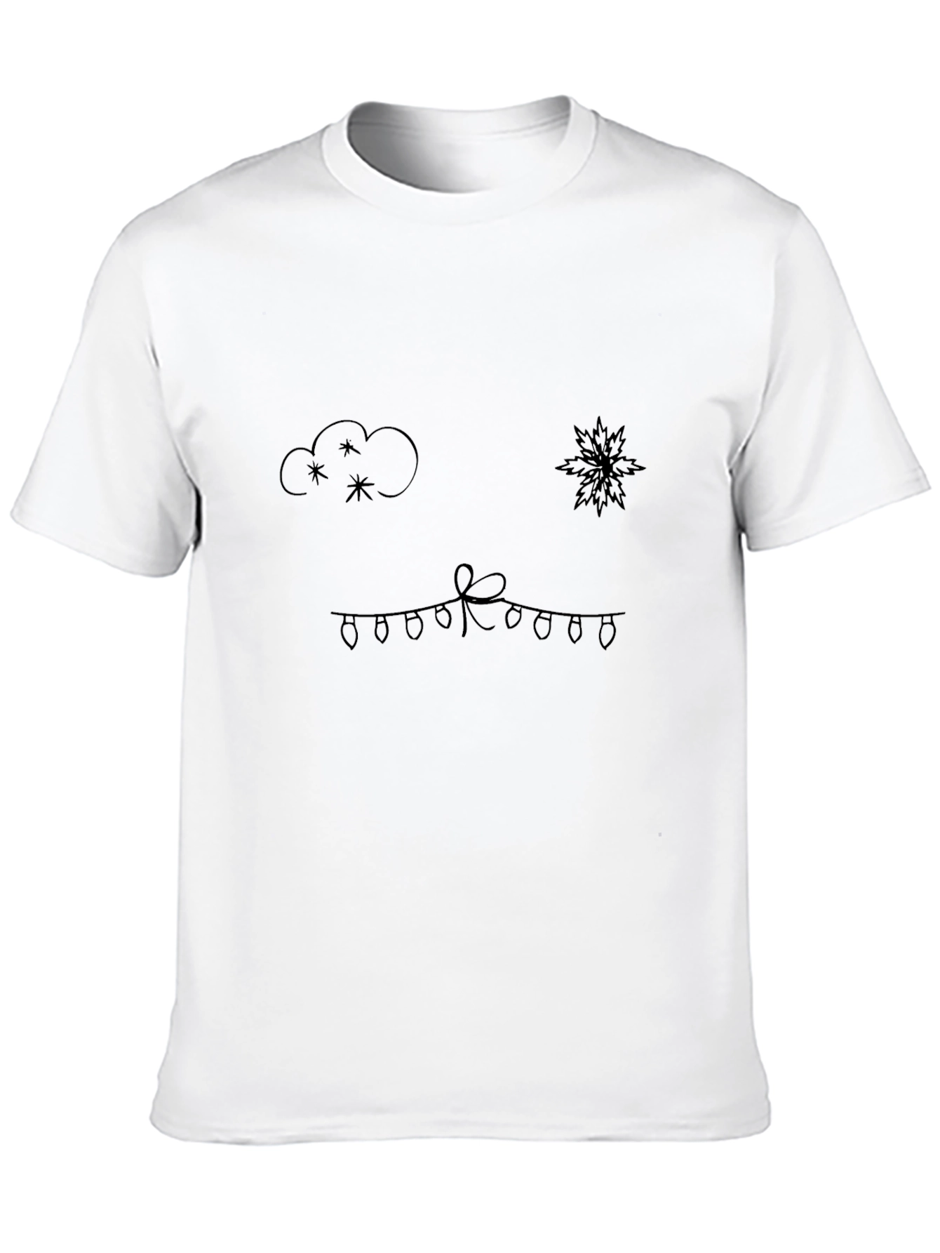 Festive Holiday Lights Graphic Tee