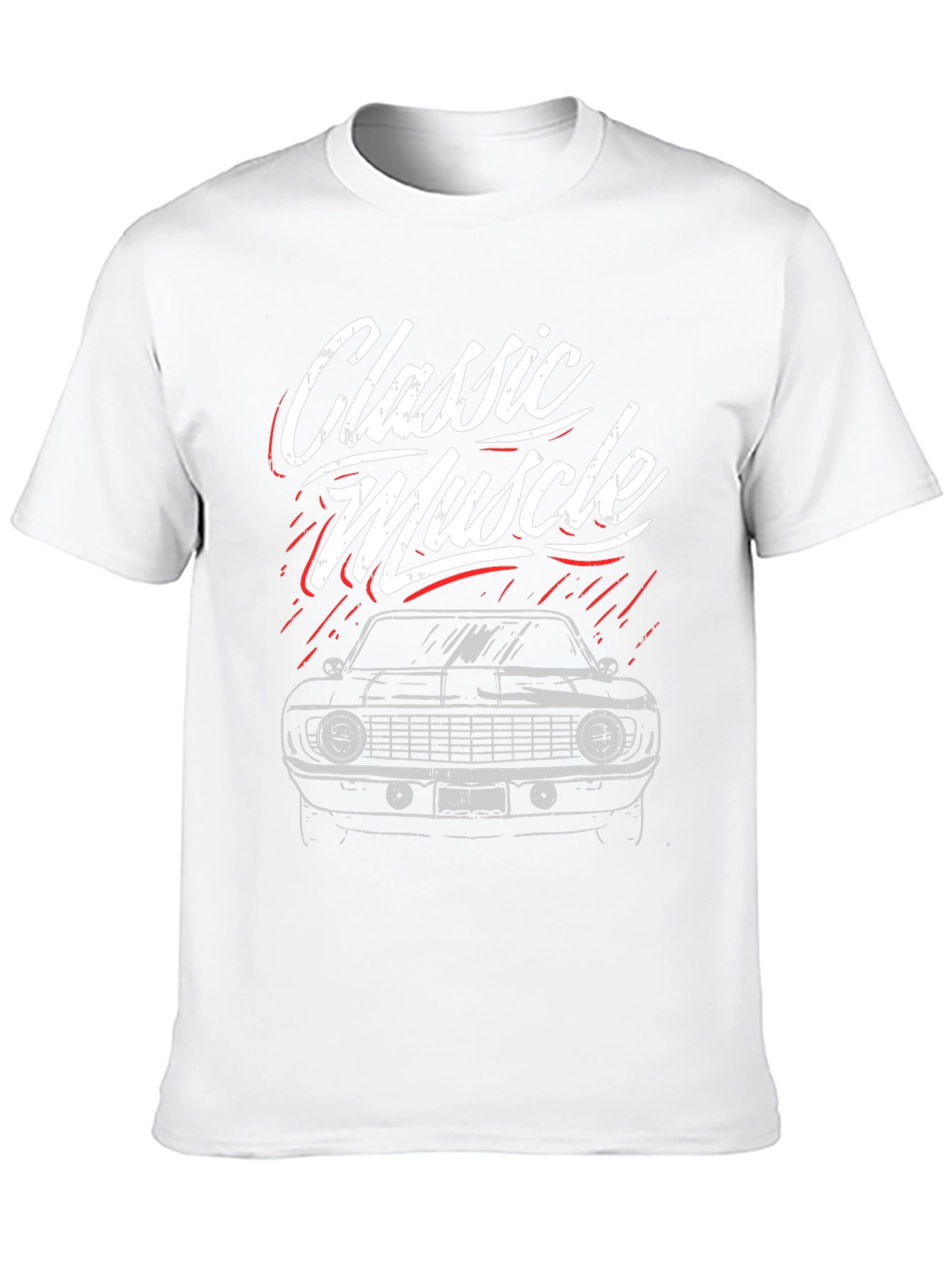 Classic Muscle Car Graphic Tee - Black