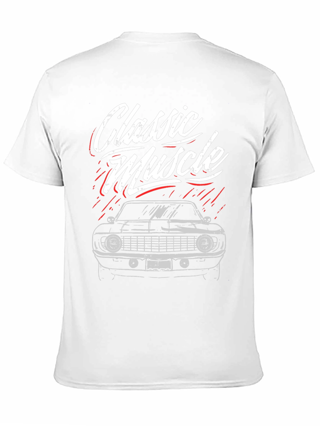 Classic Muscle Car Graphic Tee - Black