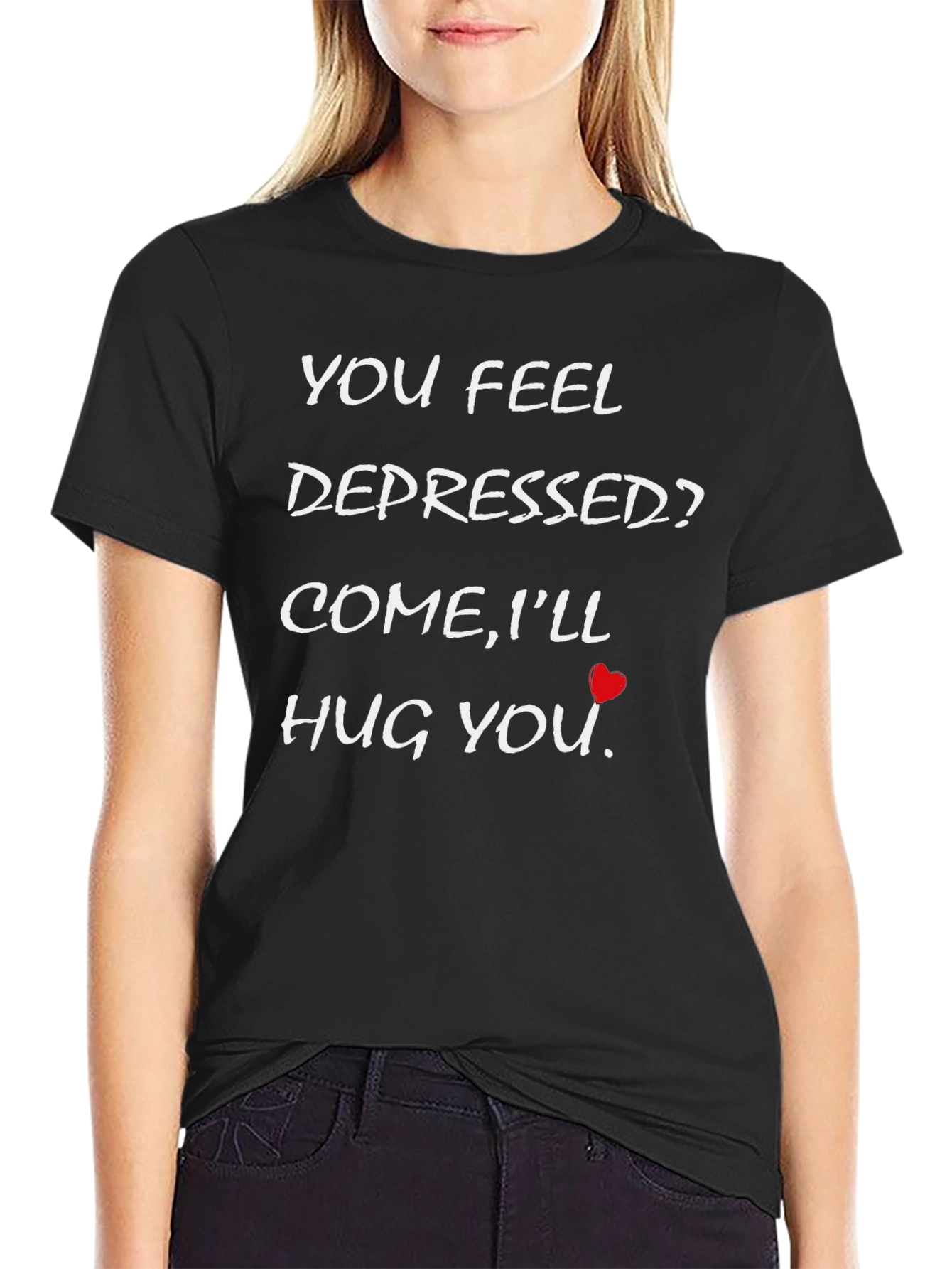 Depression Support T-Shirt - Come Ill Hug You