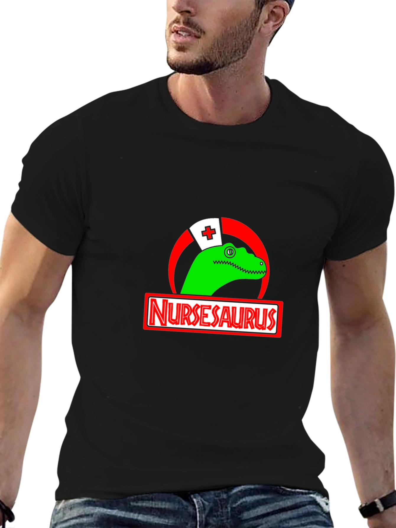 Nursesauraus T-Shirt - Nurse Dinosaur Tee