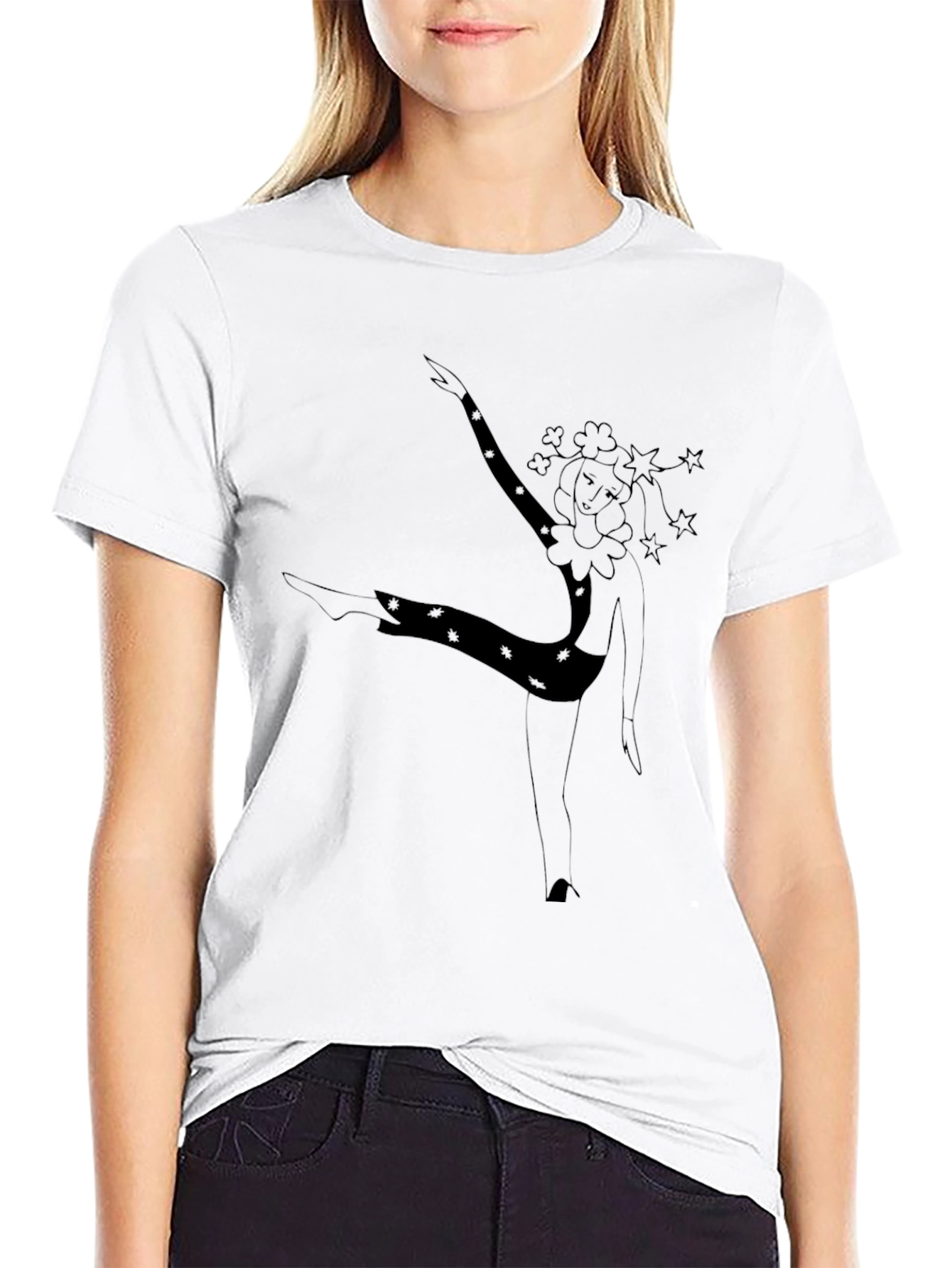Unique Clown Graphic Tee - Casual Black T-Shirt