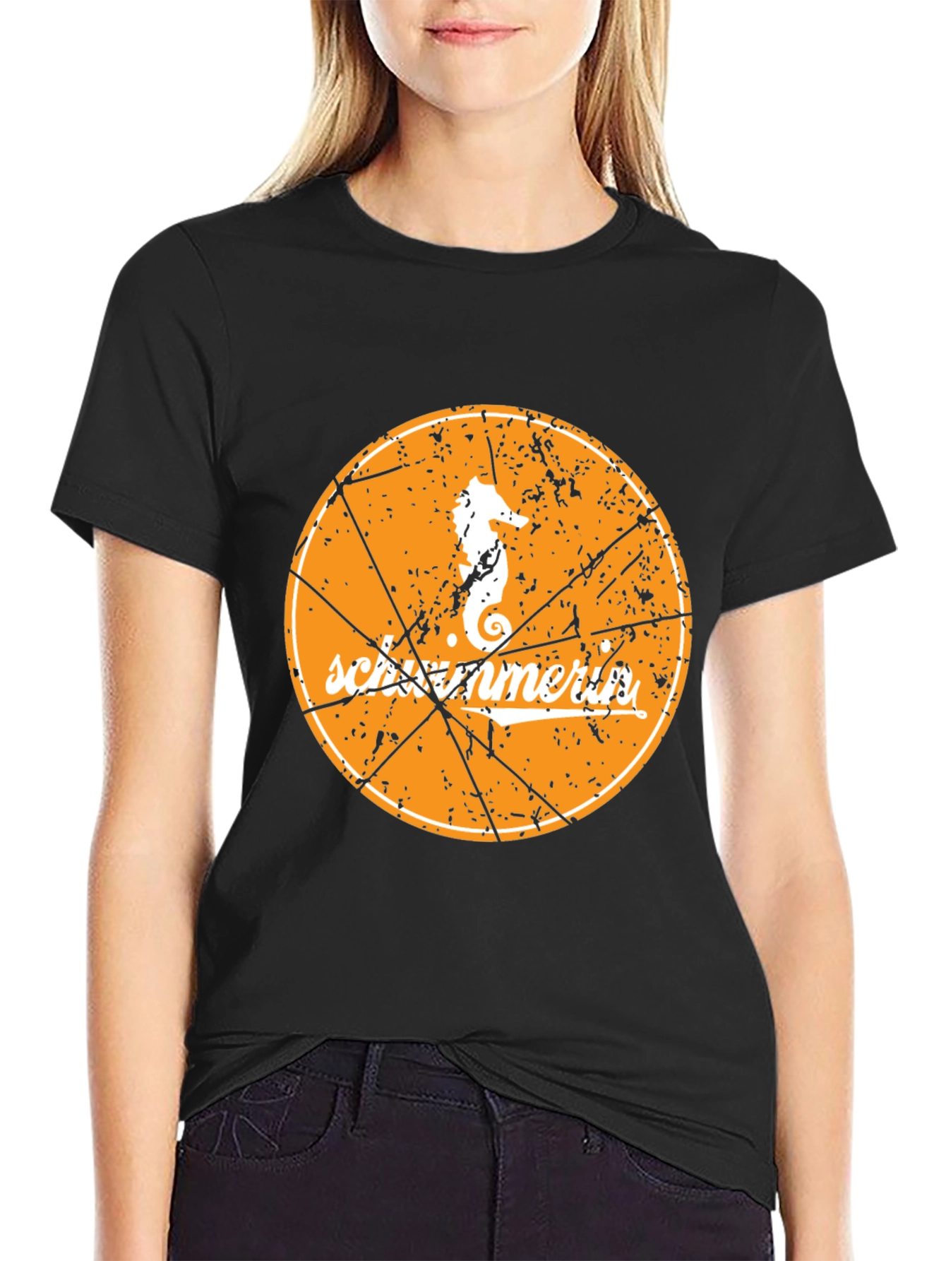 Seahorse Scrimmers Graphic Black T-Shirt
