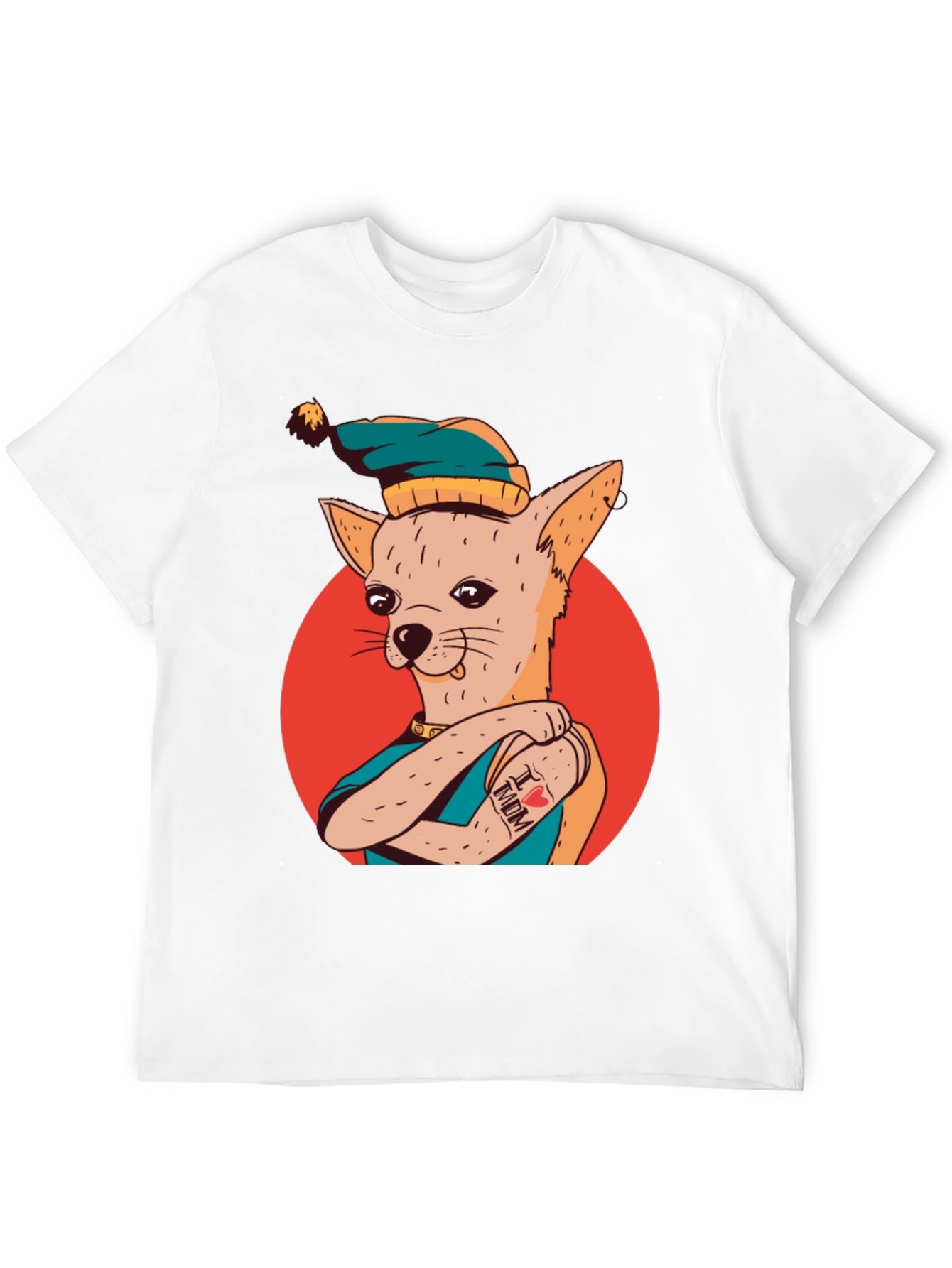 Cool Dog With Tattoo T-Shirt