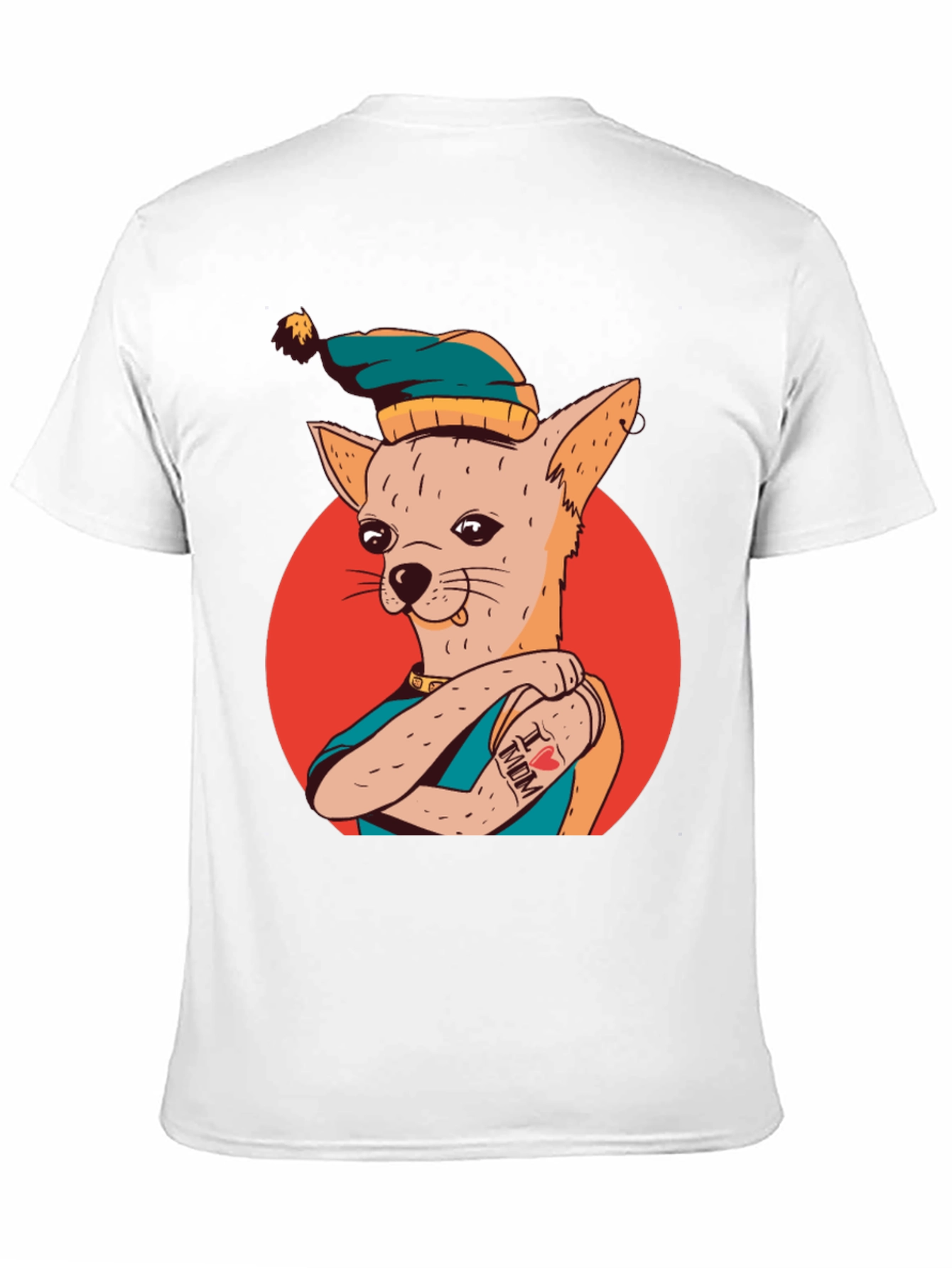 Cool Dog With Tattoo T-Shirt
