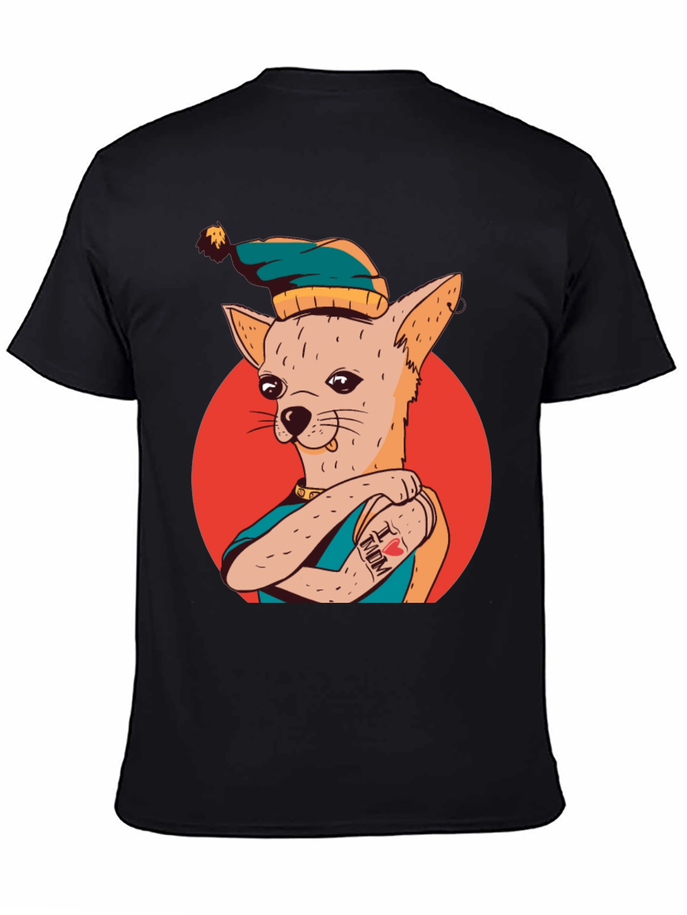 Cool Dog With Tattoo T-Shirt