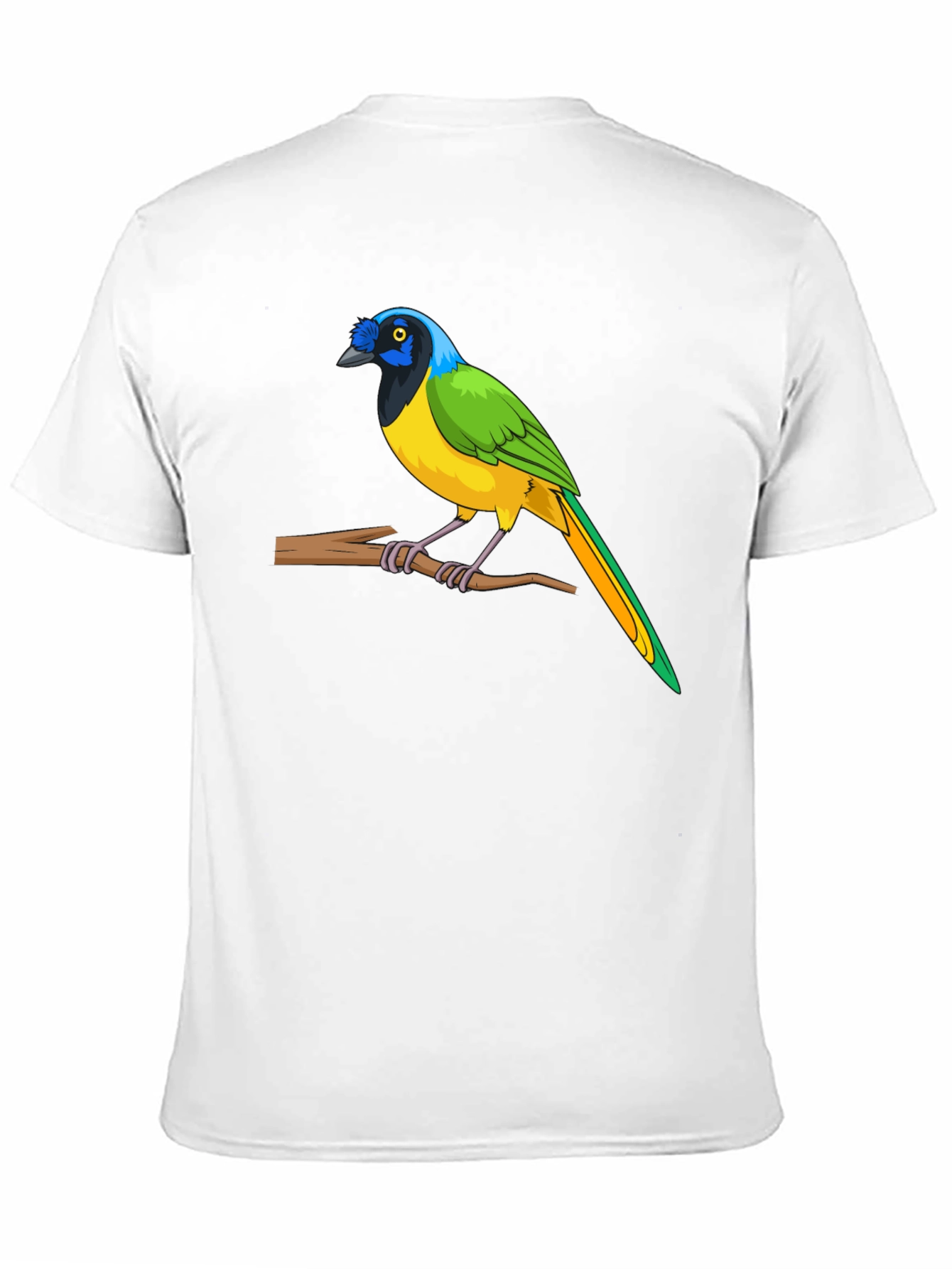 Colorful Bird Graphic T-Shirt
