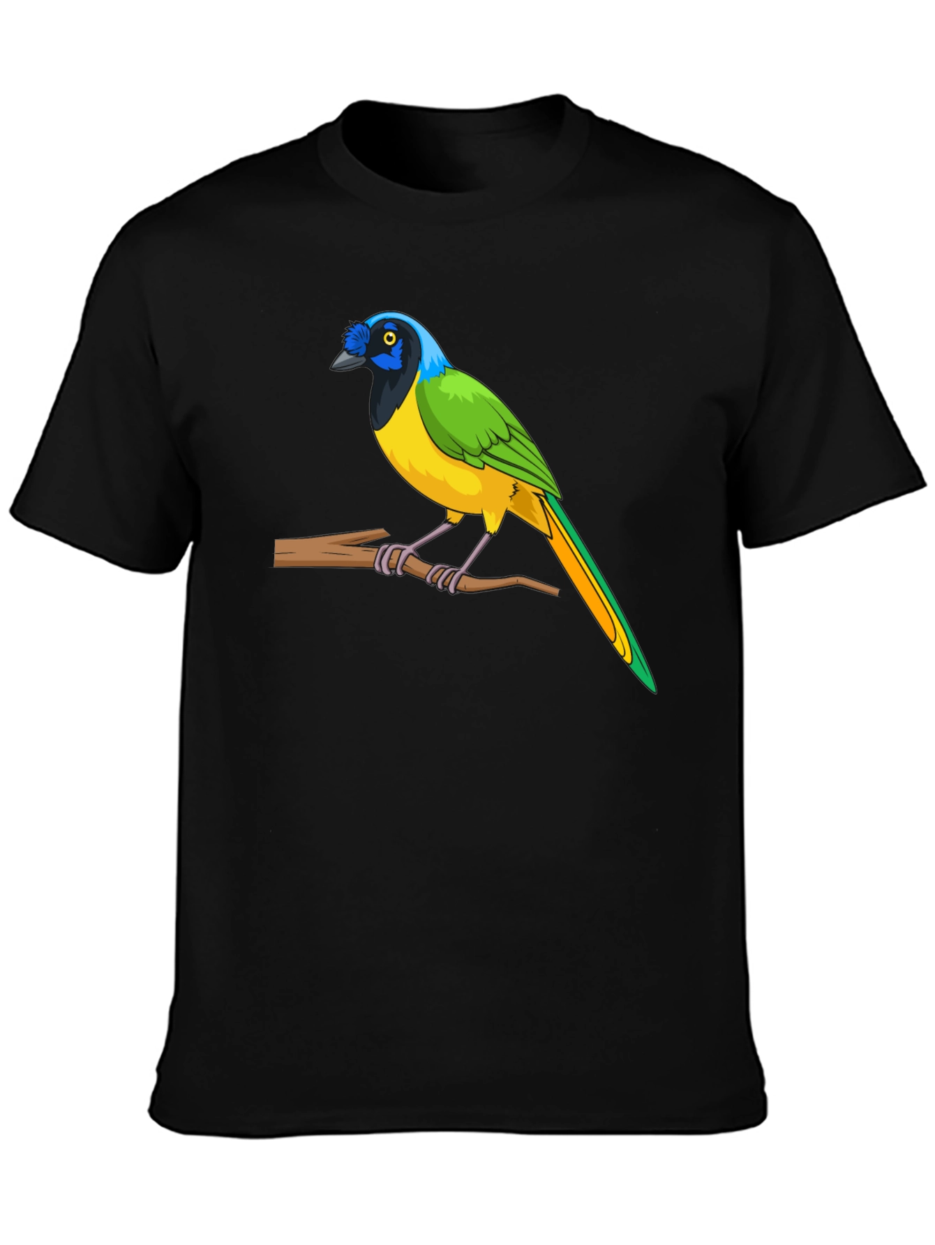 Colorful Bird Graphic T-Shirt