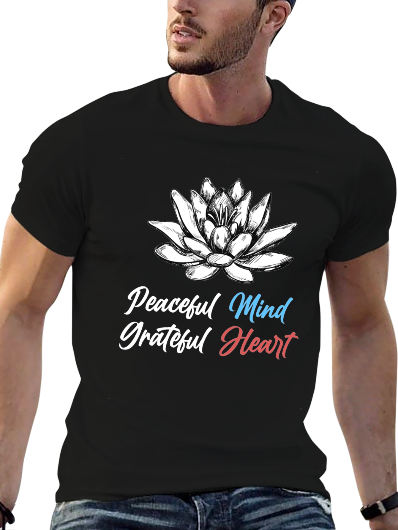 Peaceful Mind Grateful Heart Graphic Tee