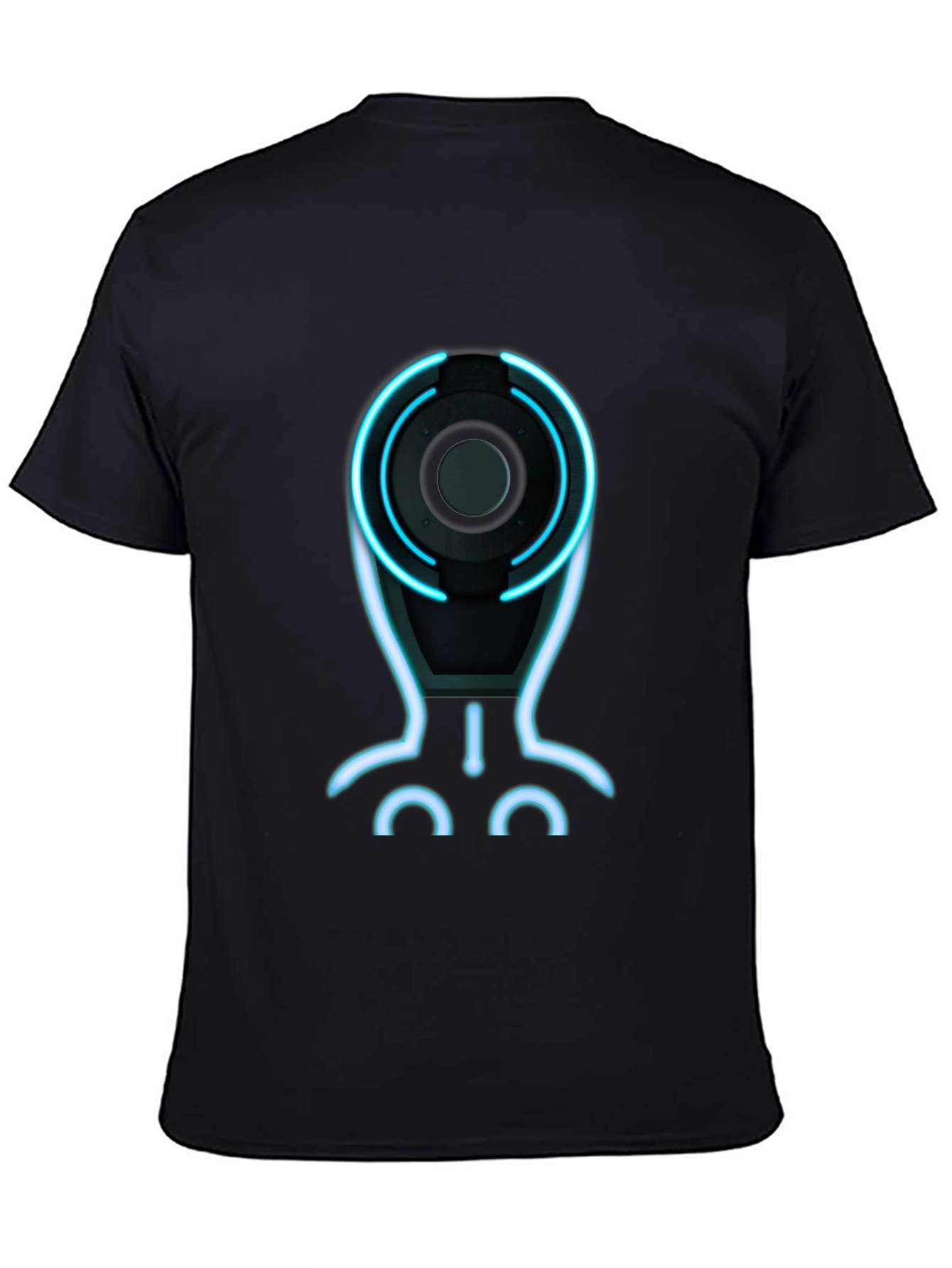Tron Inspired Graphic Tee - Black