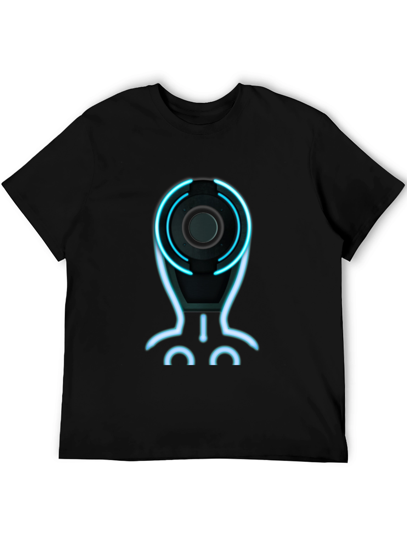 Tron Inspired Graphic Tee - Black
