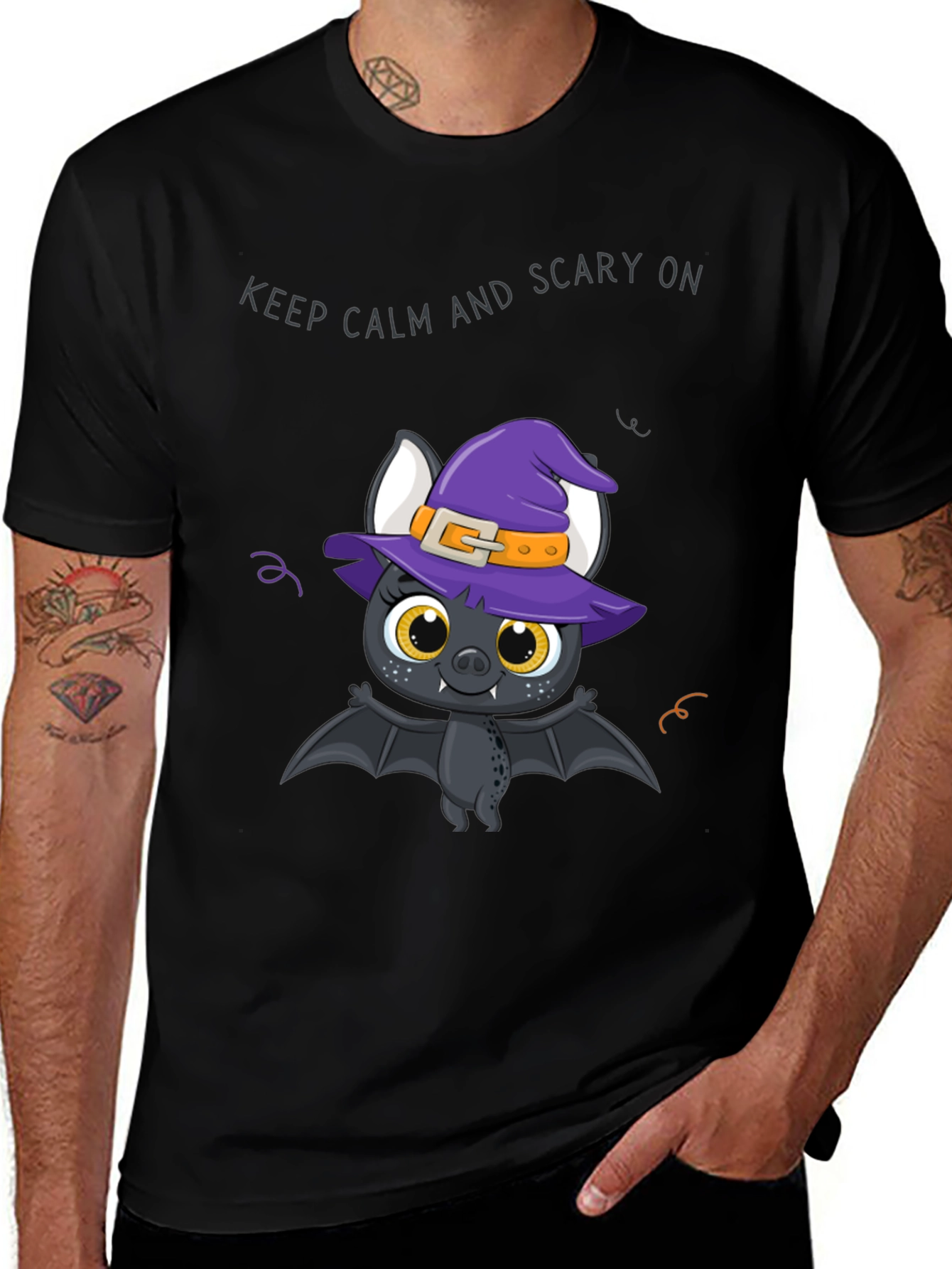 Halloween Bat Witch T-Shirt