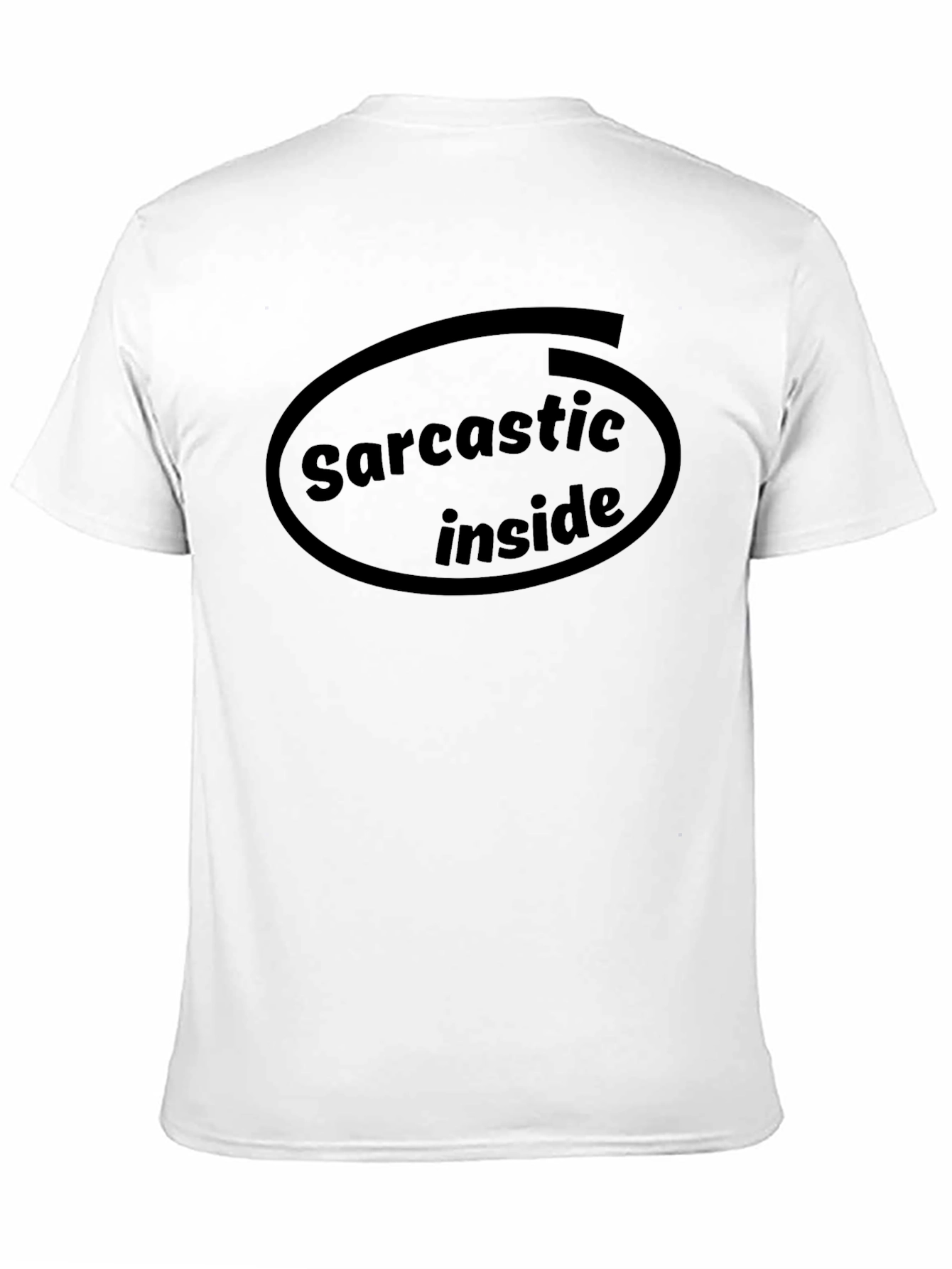 Sarcastic Inside Graphic Tee - Black