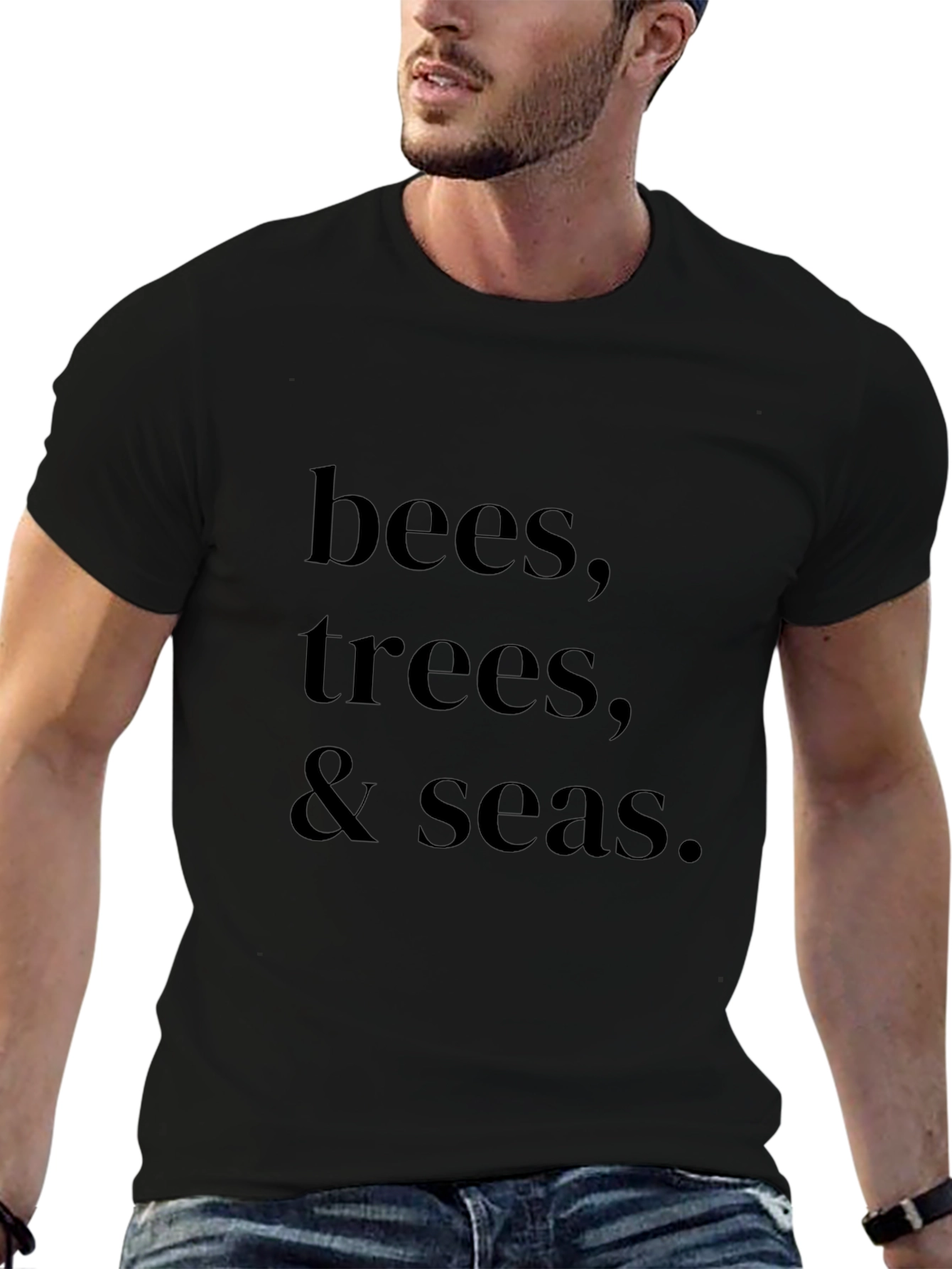 Bees Trees Seas Graphic Tee - Eco Friendly