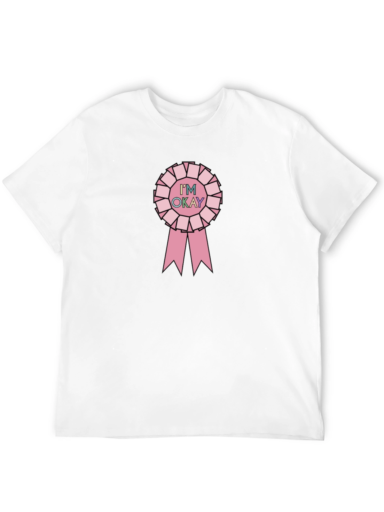 Im Okay Ribbon Graphic Tee - Unisex