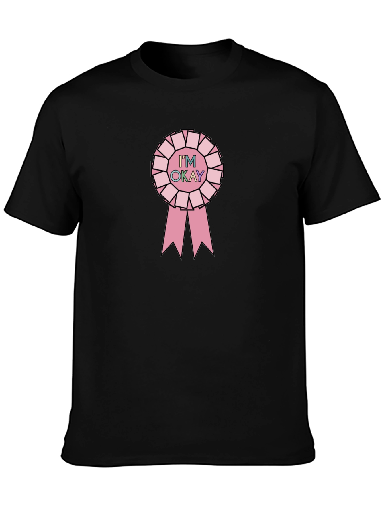 Im Okay Ribbon Graphic Tee - Unisex