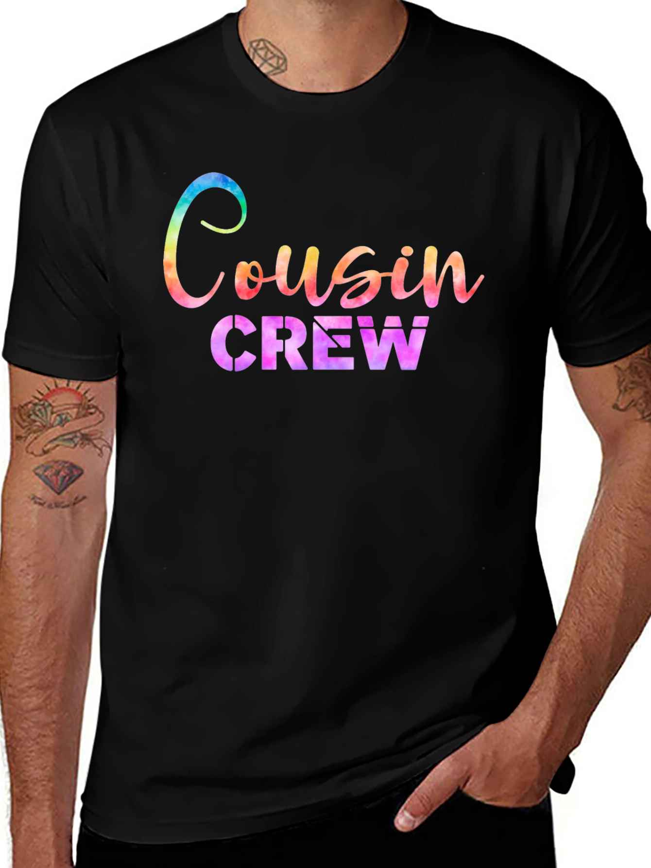 Cousin Crew Graphic Tee - Black T-Shirt