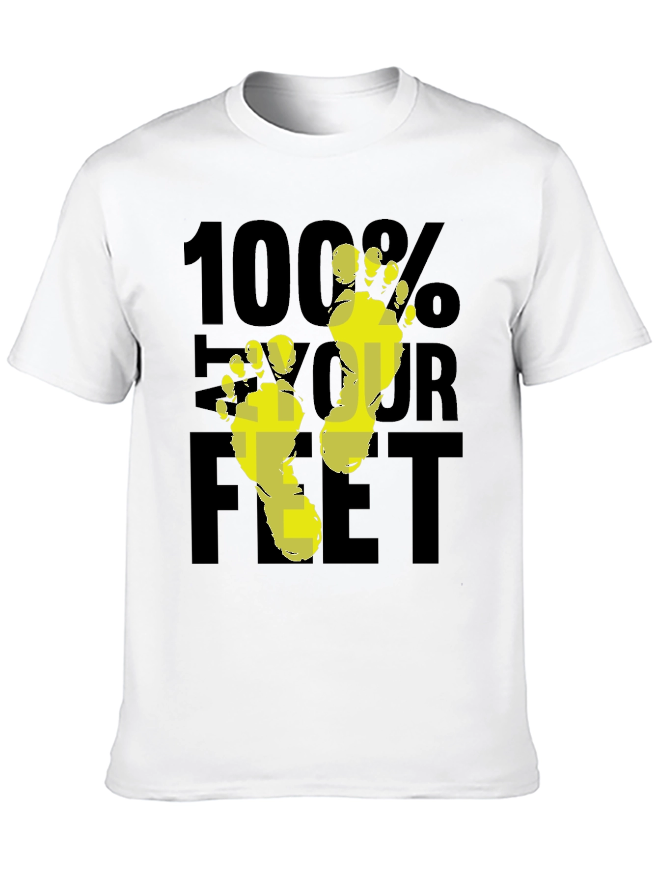100% Your Feet Graphic T-Shirt - Black