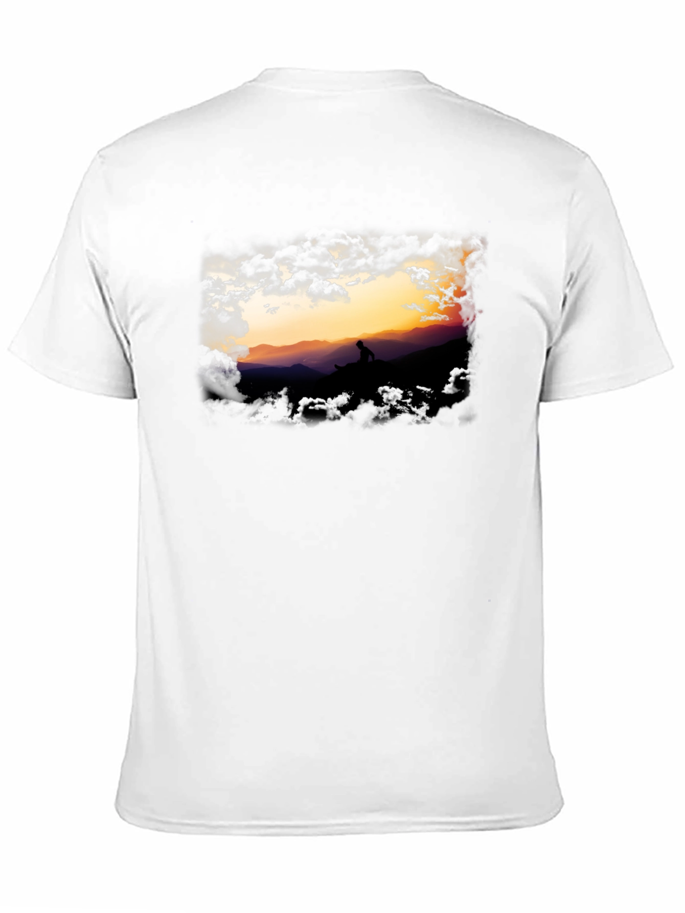 Silhouette Sunset Graphic Tee - Premium Cotton Blend