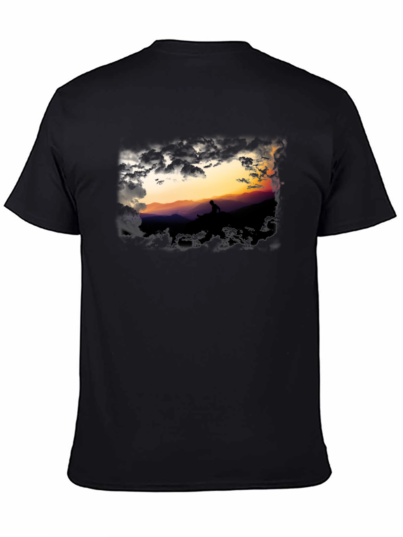 Silhouette Sunset Graphic Tee - Premium Cotton Blend
