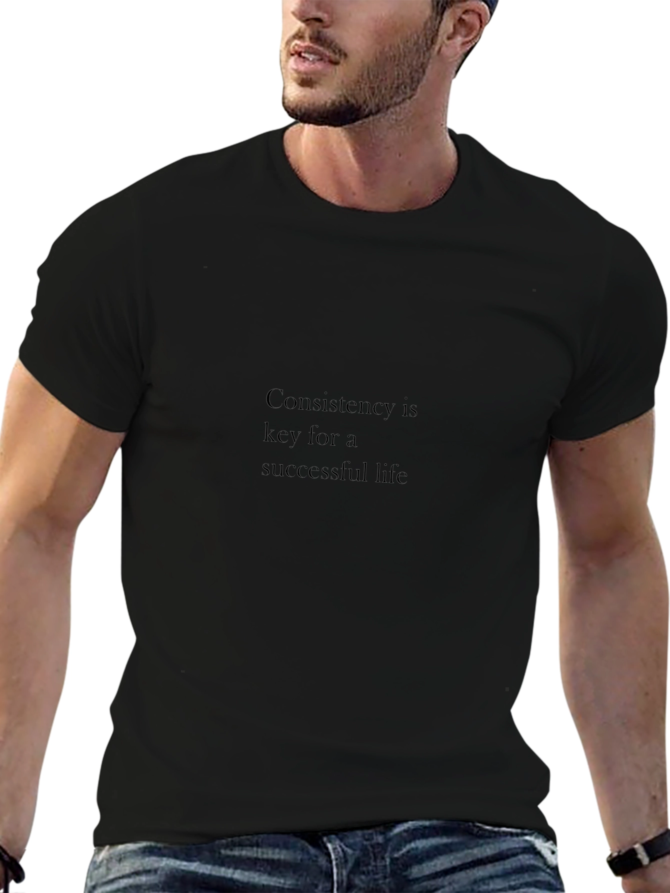 Consistency Tee - Key to Success Black T-Shirt